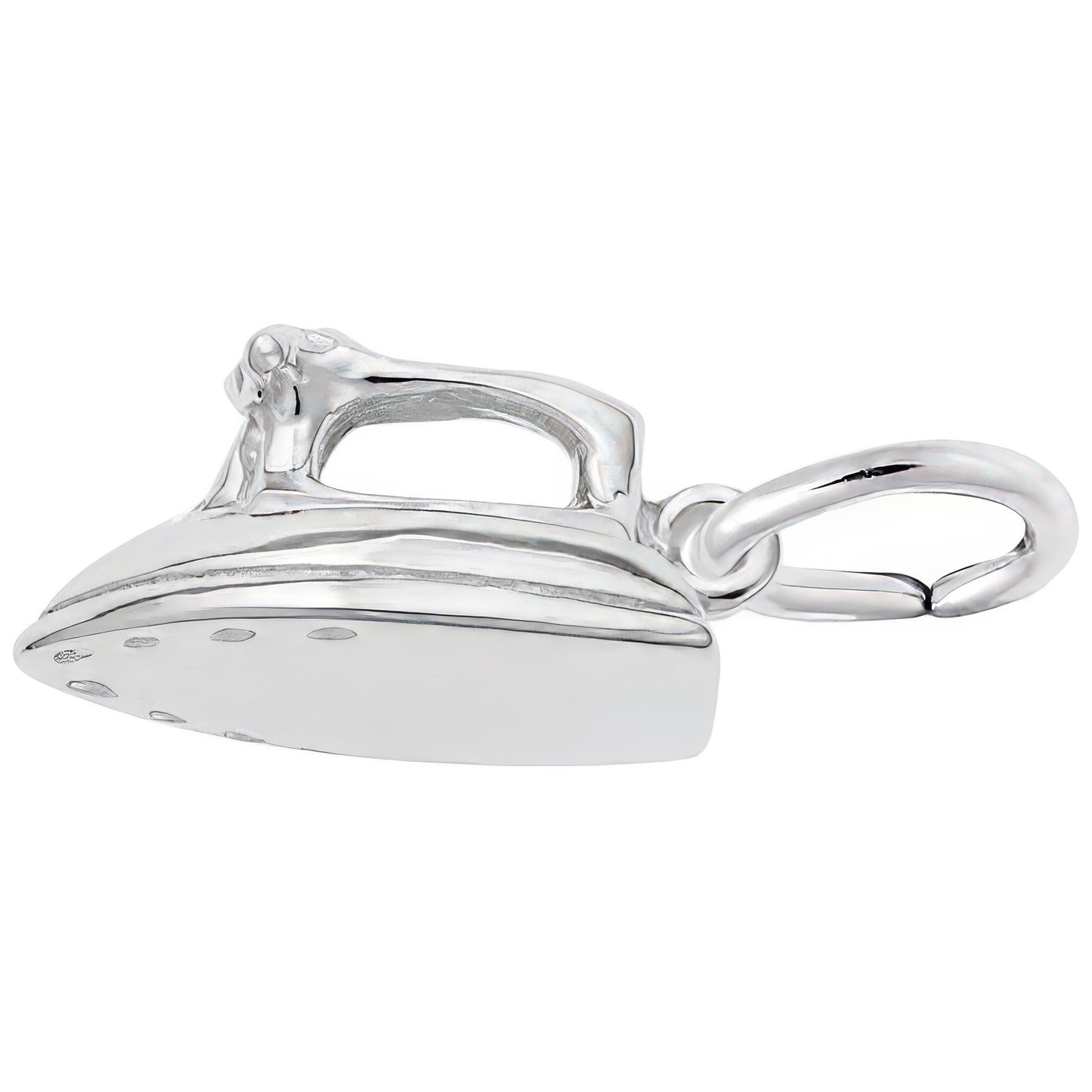 Iron Charm - Metal - Sterling Silver
