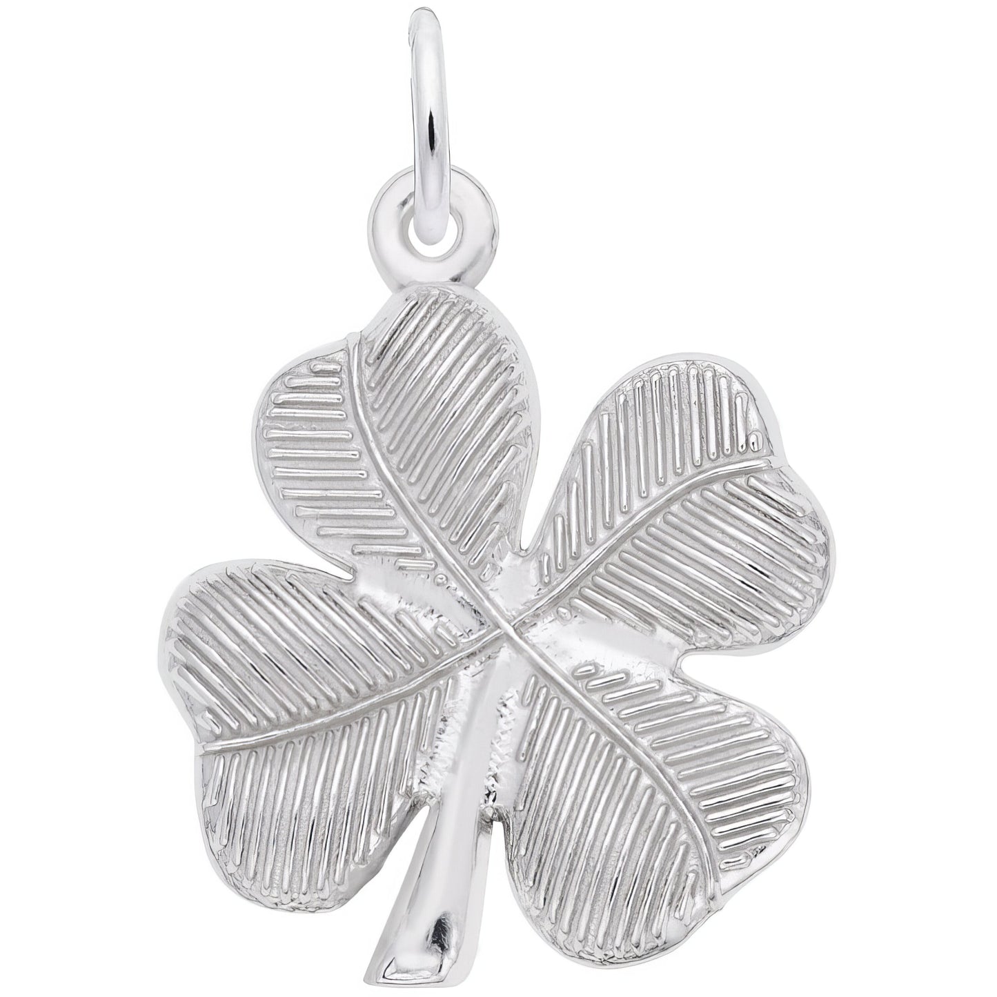 Charms Sterling Silver Four Leaf Clover Charm
