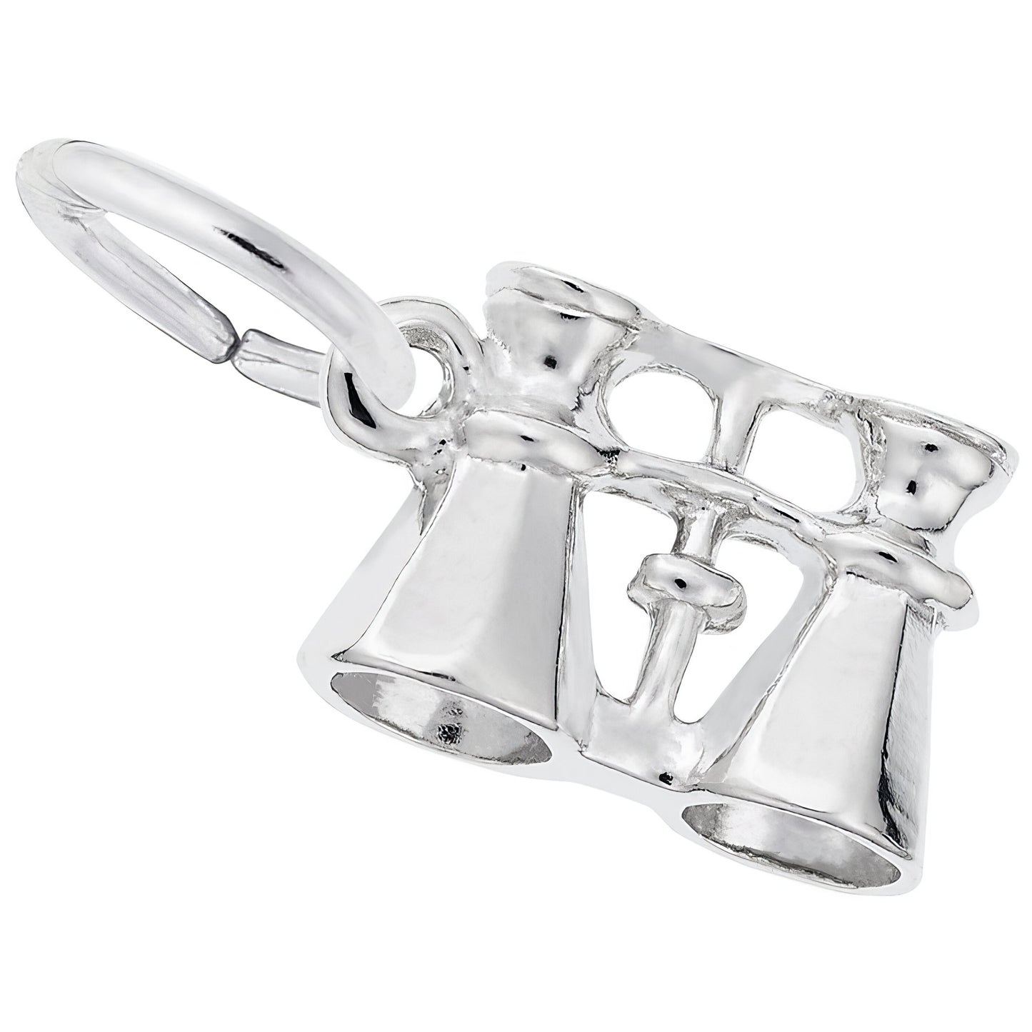 Binoculars Charm - Metal - Sterling Silver