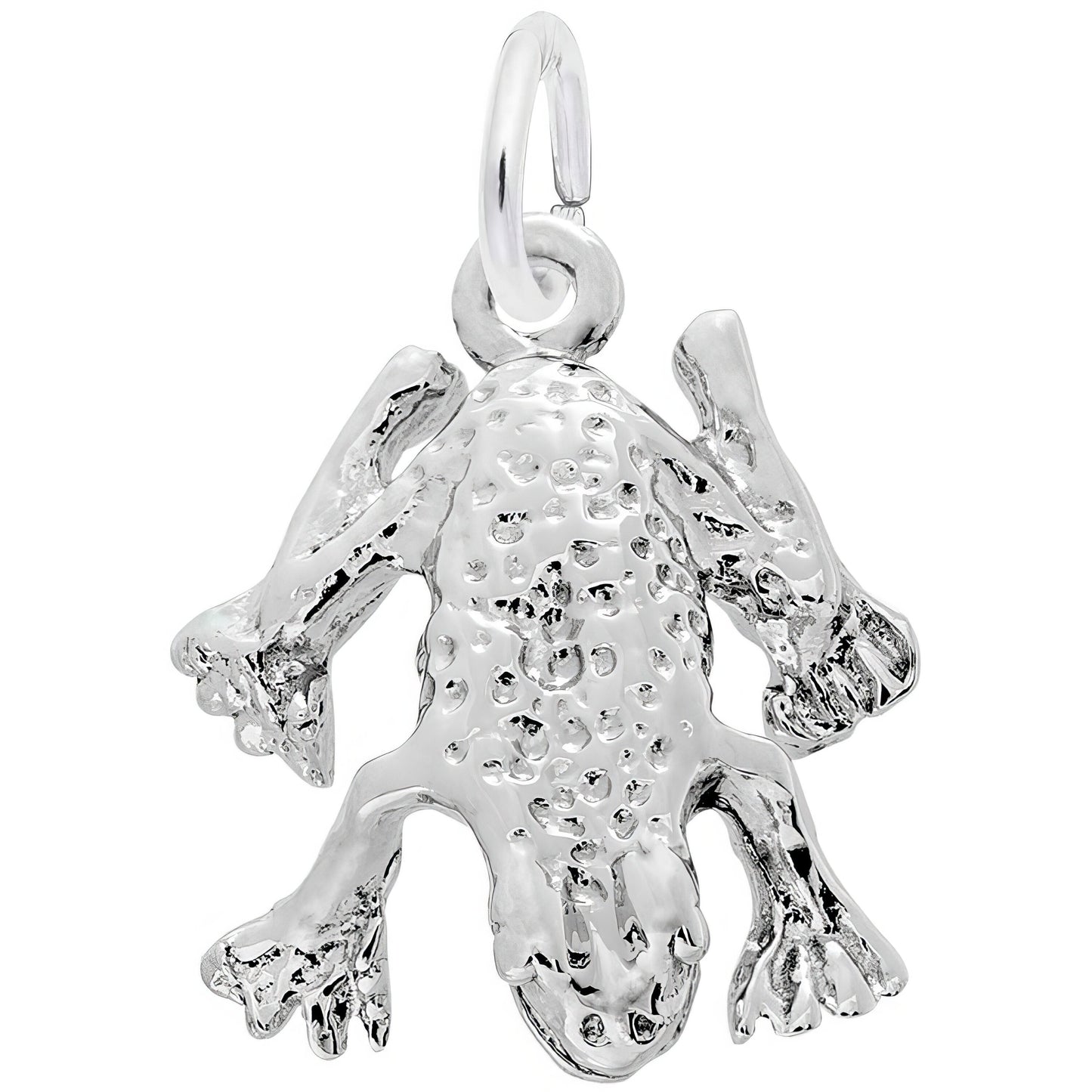 Frog Charm, Sterling Silver