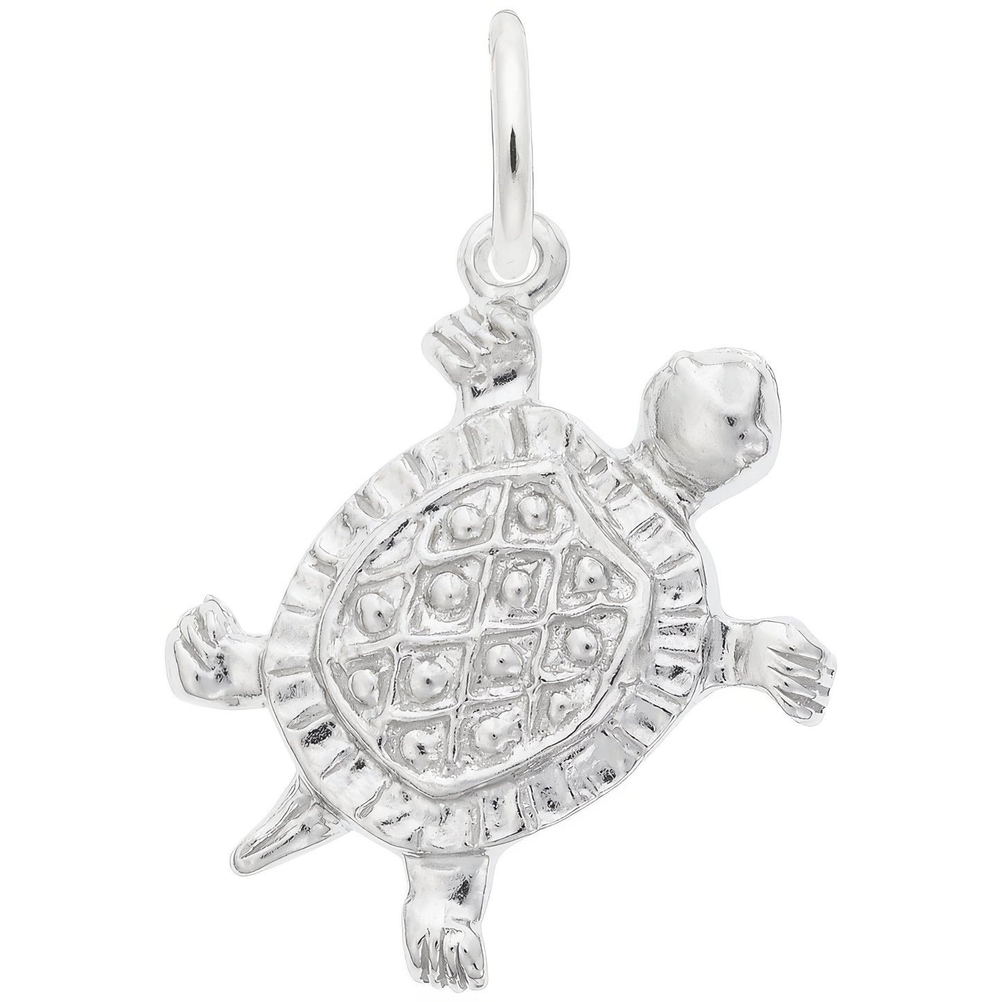 Turtle Charm - Metal - Sterling Silver