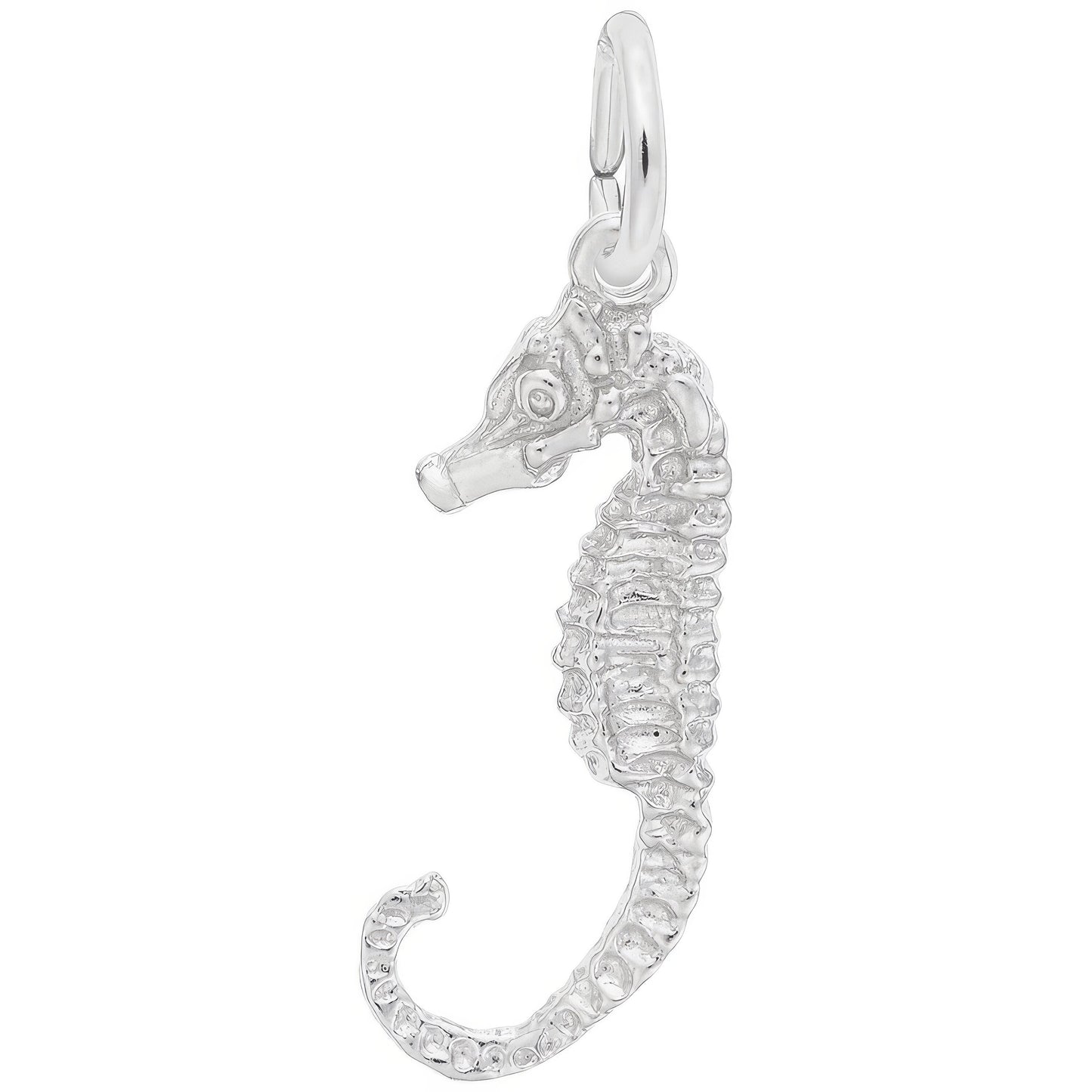 Sterling Silver Seahorse Charm - 21mm x 9mm