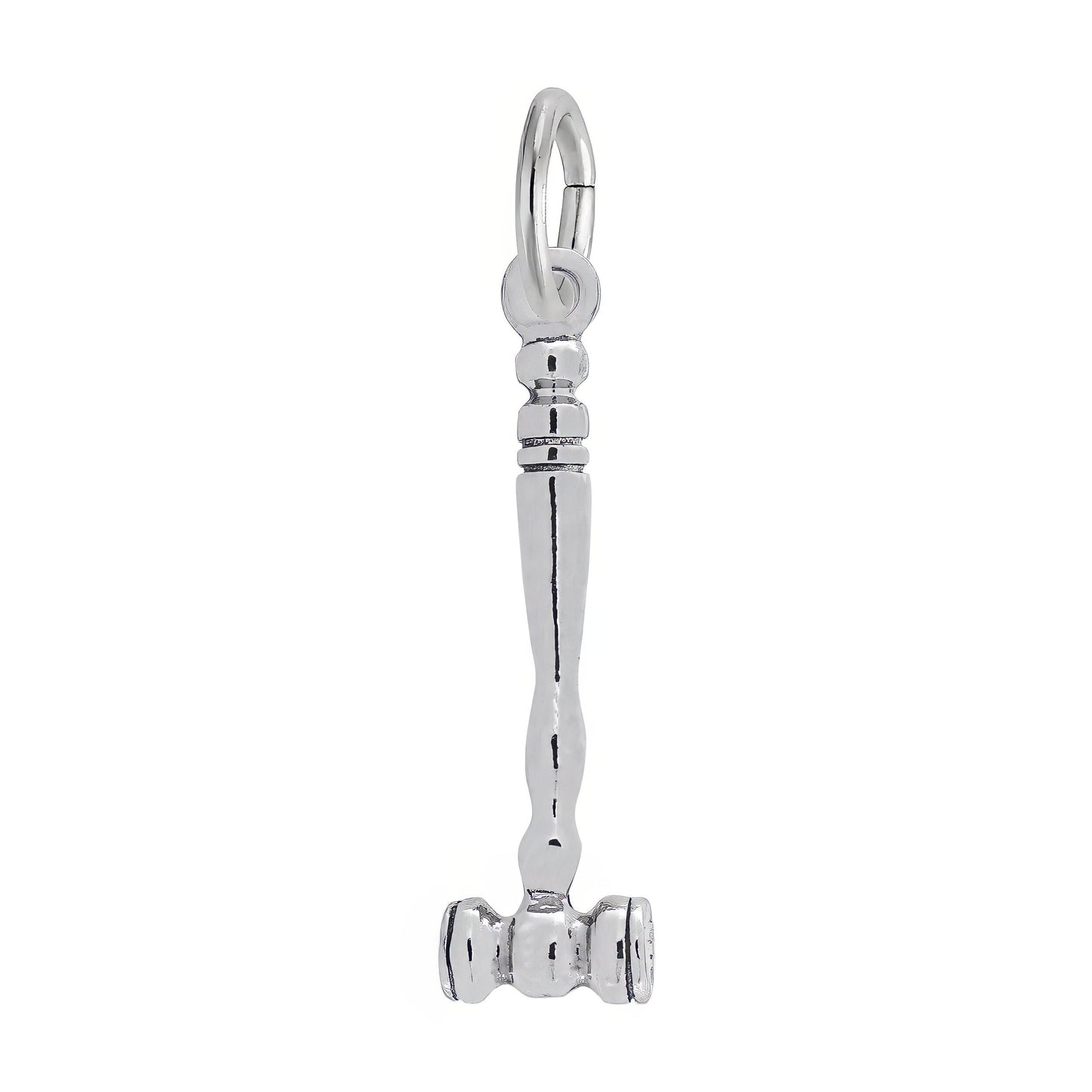 Sterling Silver Gavel Charm - 19mm x 6mm