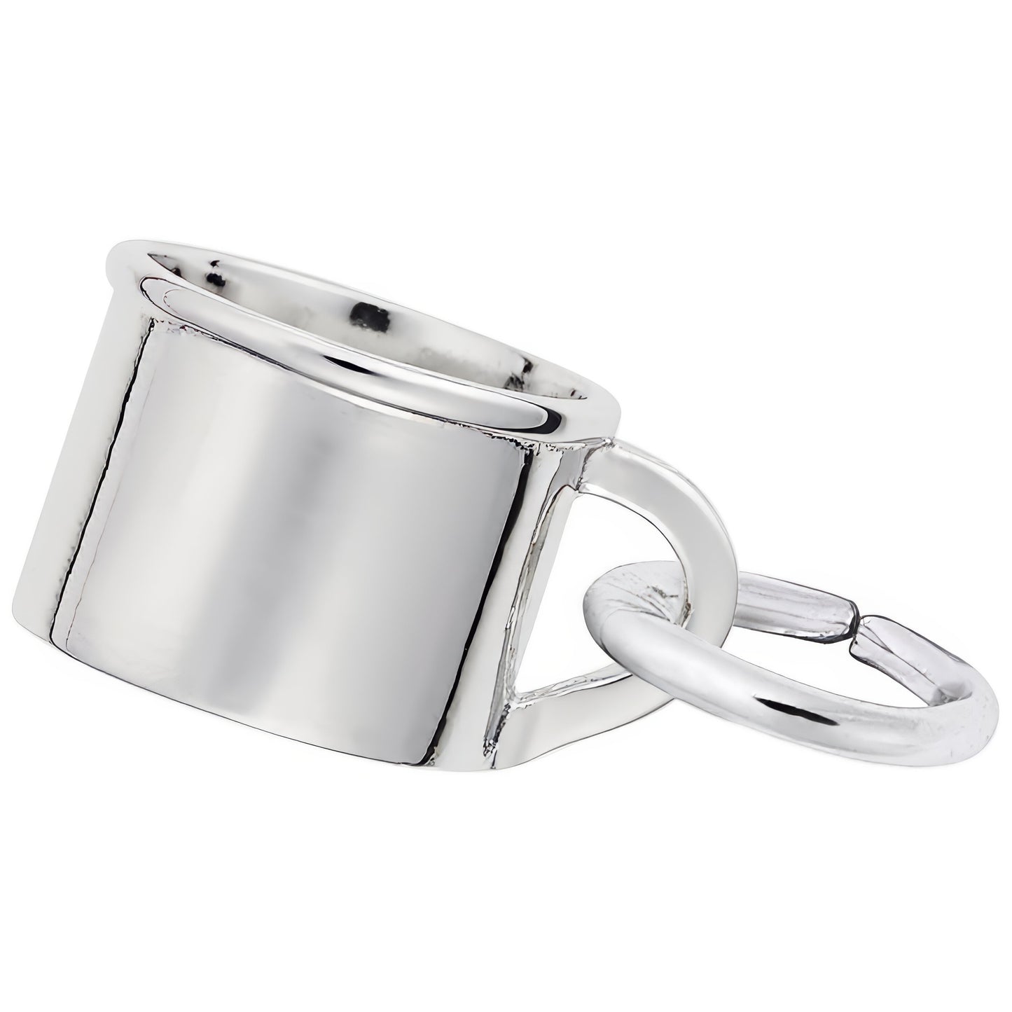 Adorable Baby Cup Charm - Metal - Sterling Silver