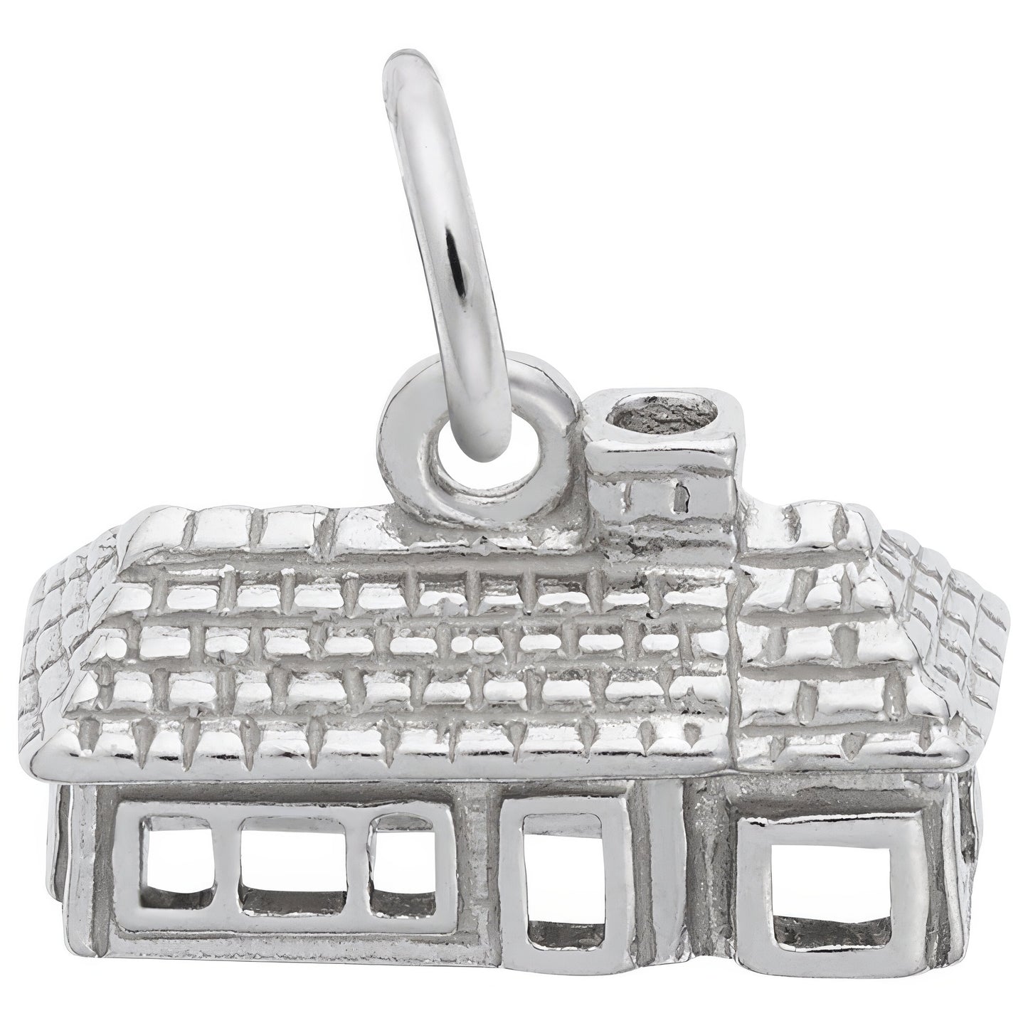 Ranch House Charm - Metal - Sterling Silver