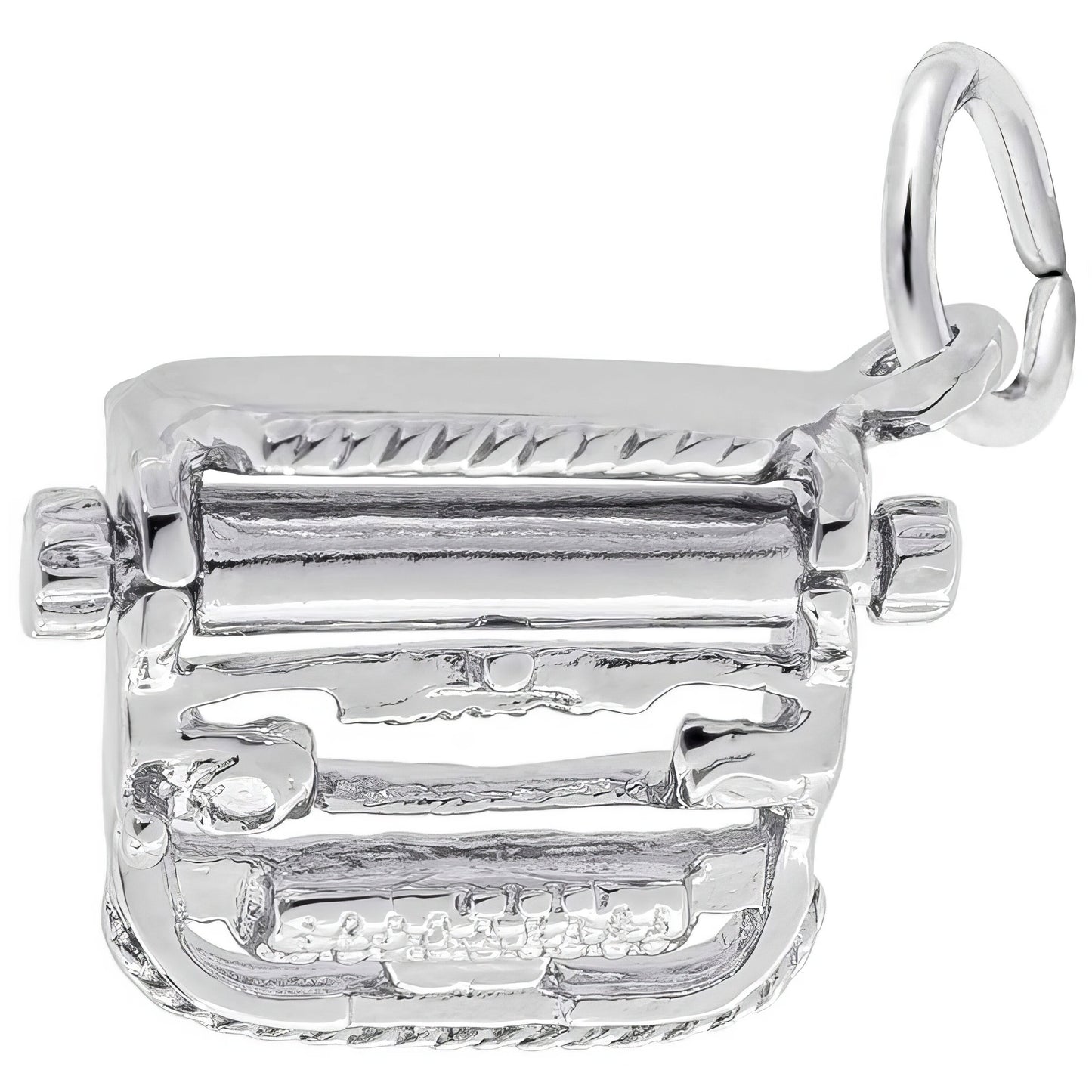 Typewriter Charm, Sterling Silver