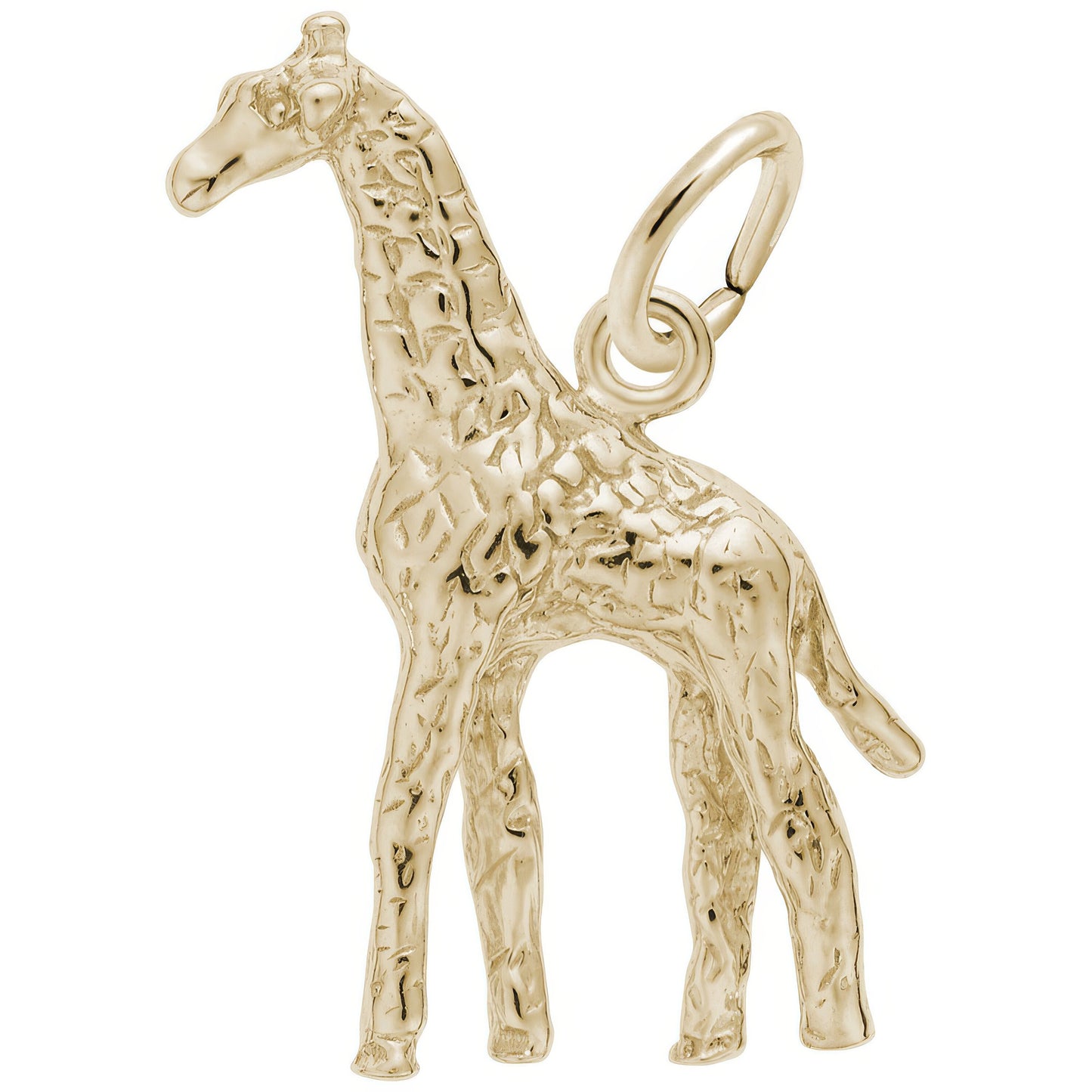 Sterling Silver Giraffe Charm - 24mm x 15mm