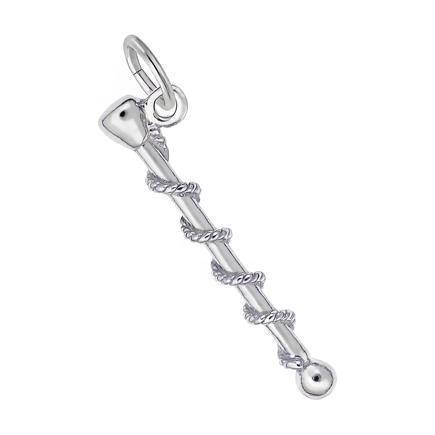 Baton Charm - Metal - Sterling Silver