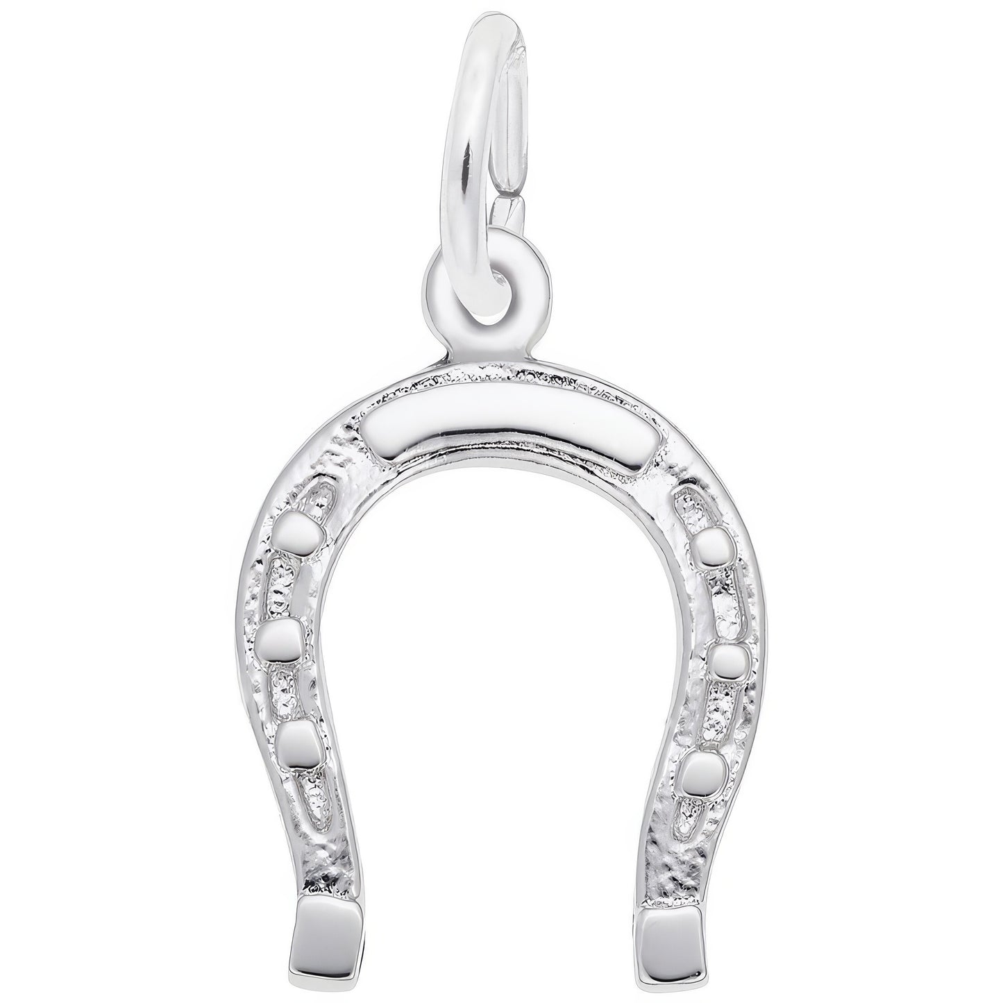 Classic Good Luck Horseshoe Charm - Metal - Sterling Silver