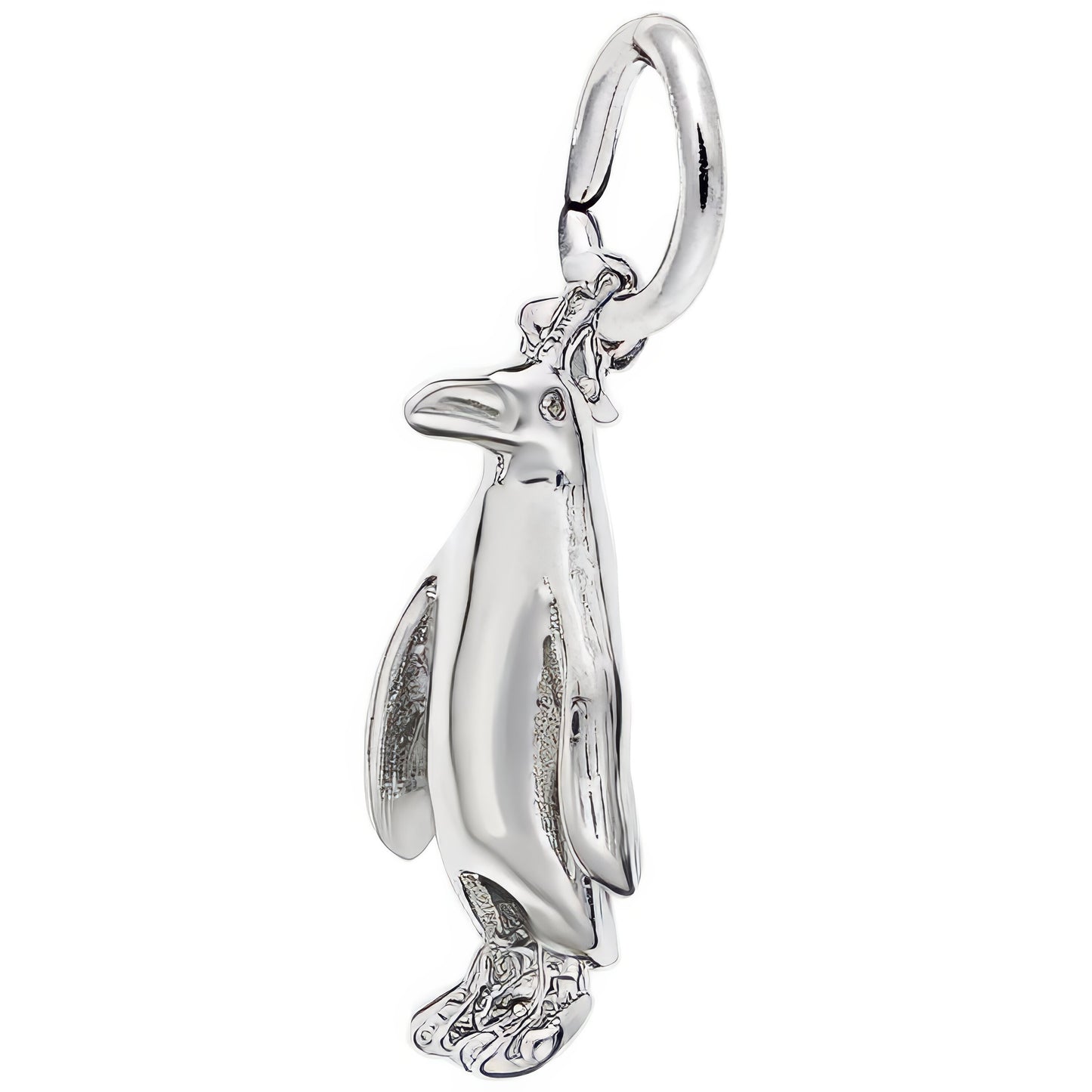 Adelie Penguin Charm - Metal - Sterling Silver