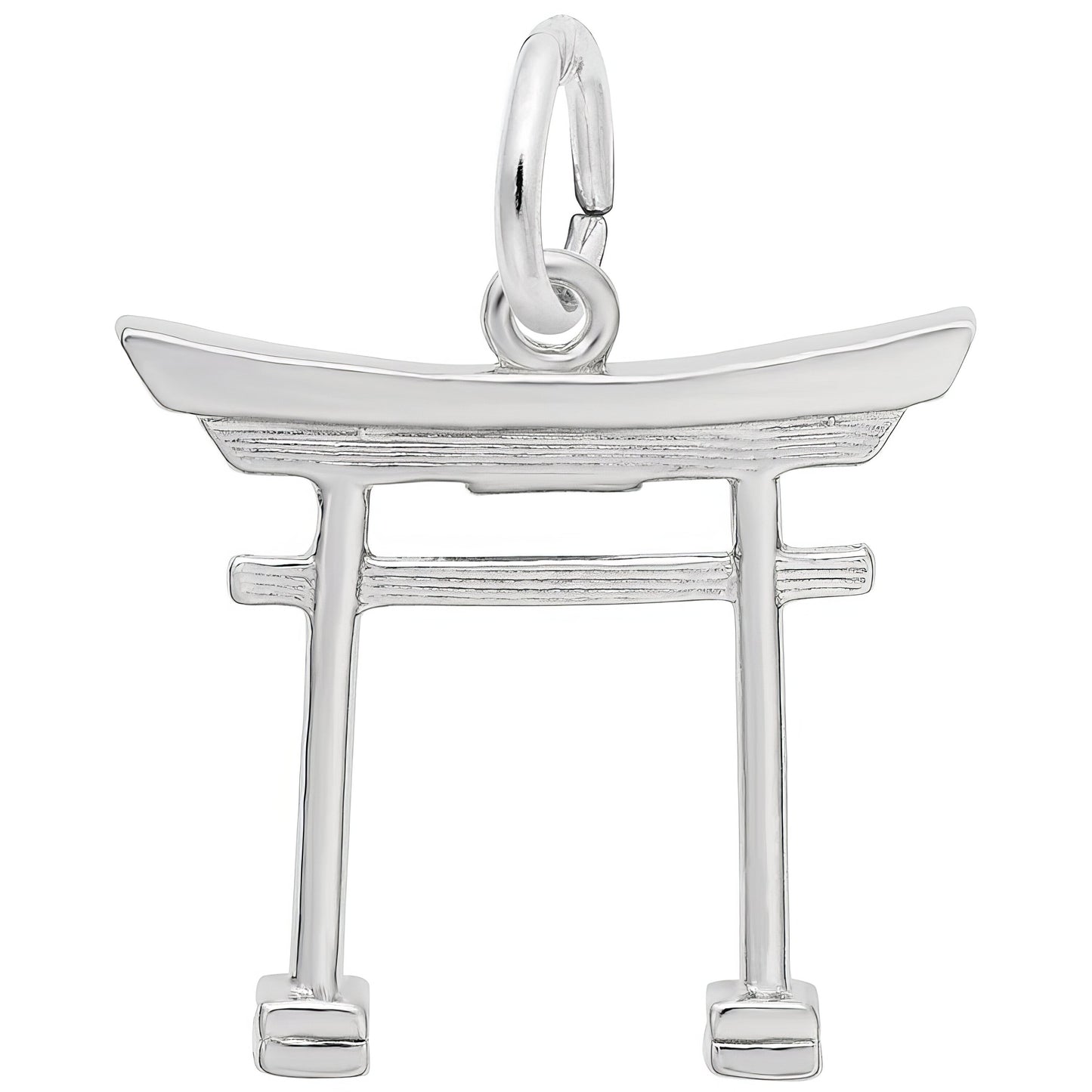 Japanese Torii Gate Charm - Metal - Sterling Silver