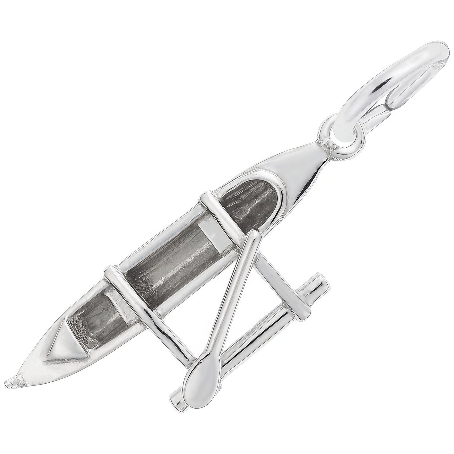 Outrigger Canoe Charm - Metal - Sterling Silver
