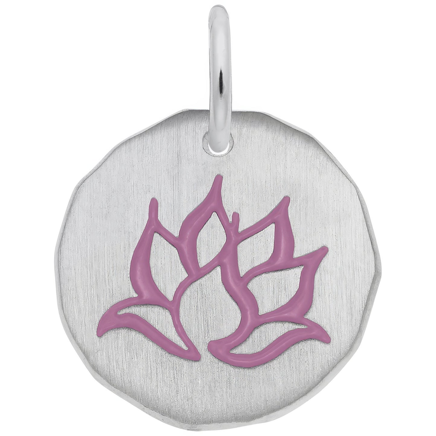 Gold Plated Lotus Flower Charm - 19mm x 19mm
