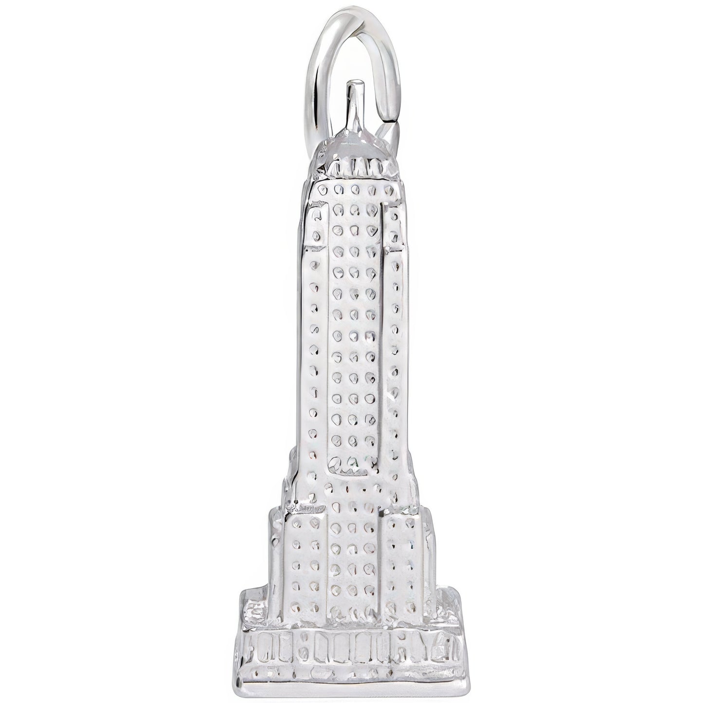 Empire State Building Charm - Metal - Sterling Silver