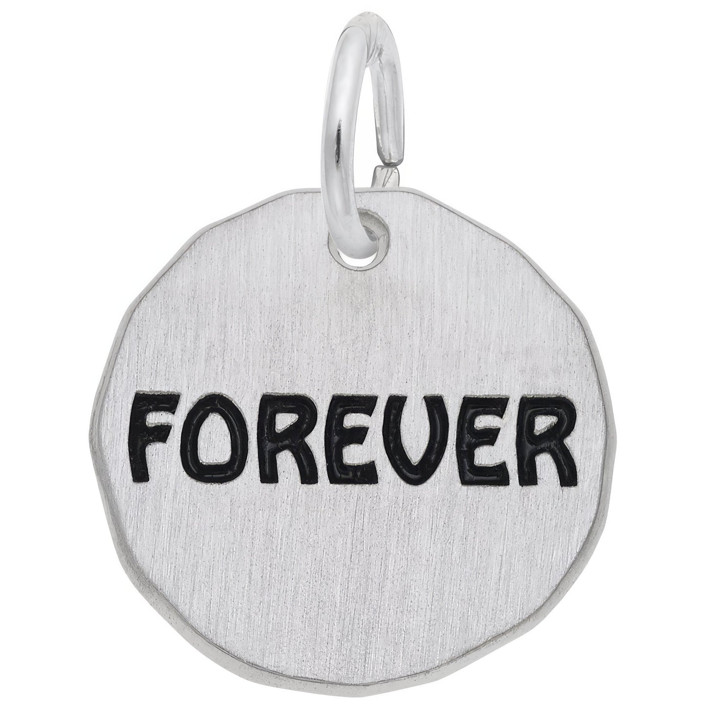 Sterling Silver Forever Charm Tag Charm