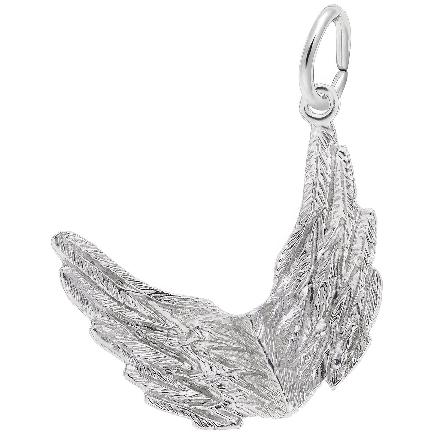 Sterling Silver Spread Your Wings Charm - 18mm x 21mm