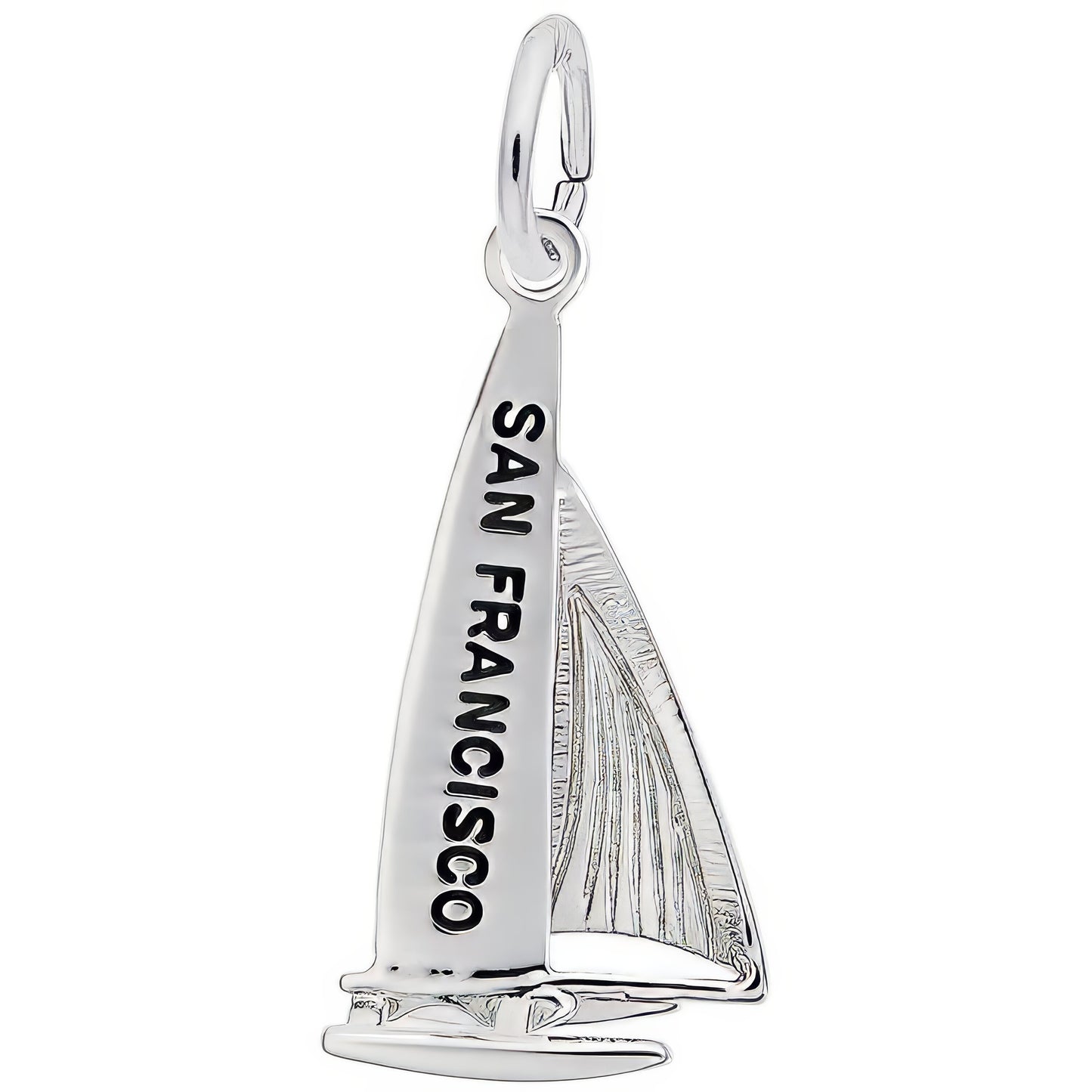 San Francisco Catamaran Charm - Metal - Sterling Silver