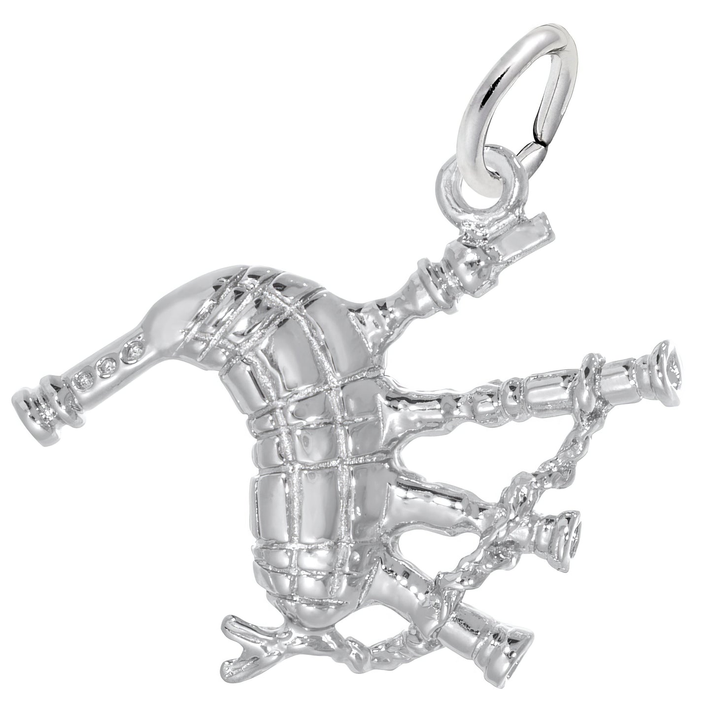 Charms, Bagpipes, 925 Sterling Silver