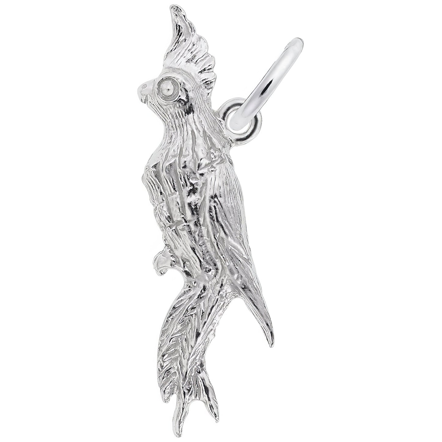 Cockatoo Charm - Metal - Sterling Silver