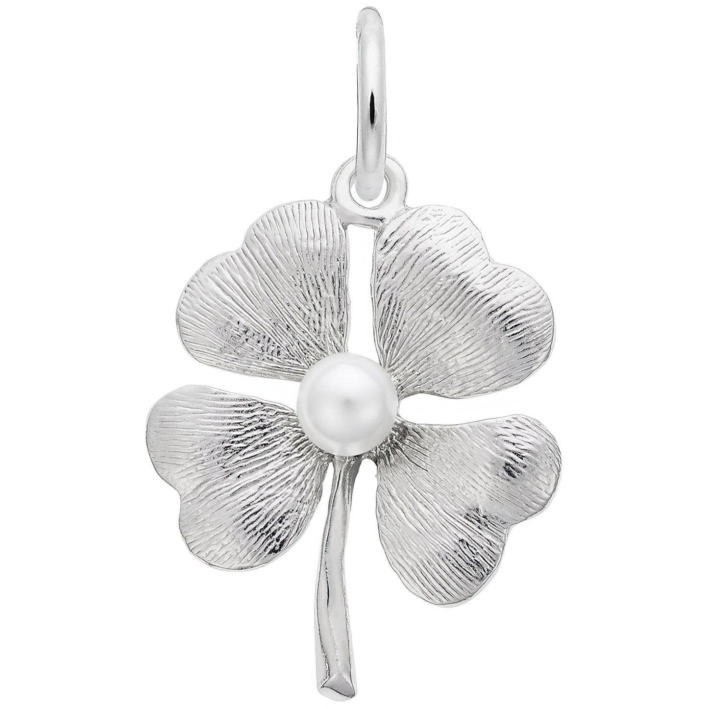 Sterling Silver 4 Leaf Clover Charm - 20mm x 17mm