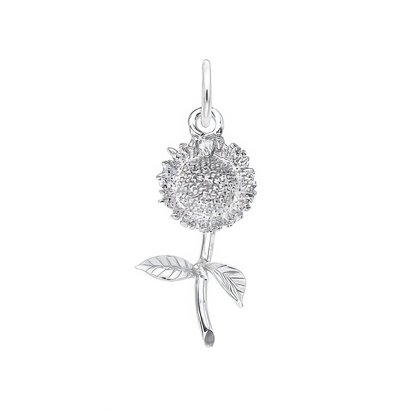 Sunflower Small Charm, Sterling Silver