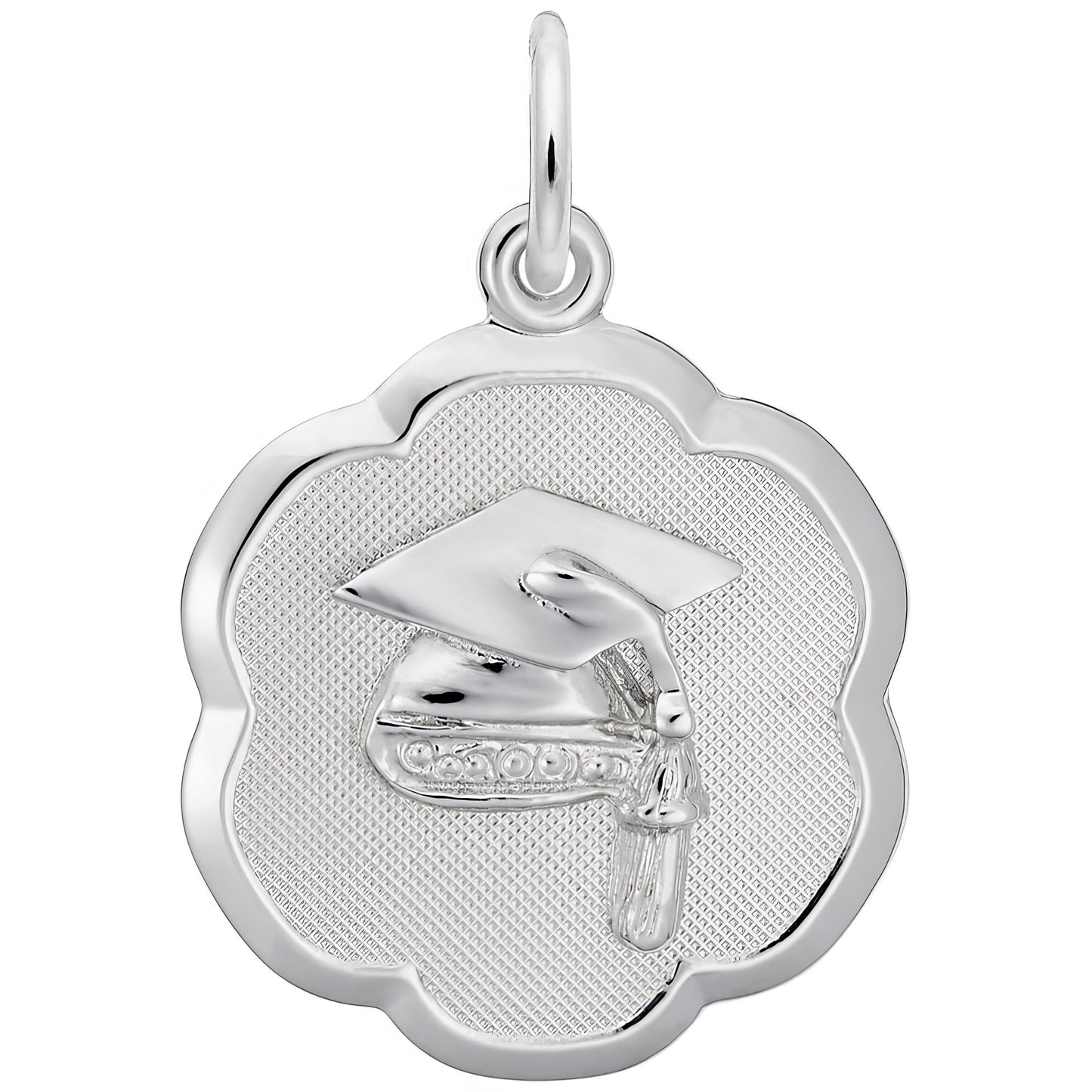 Graduation Cap Charm - Metal - Gold-Plated Sterling Silver