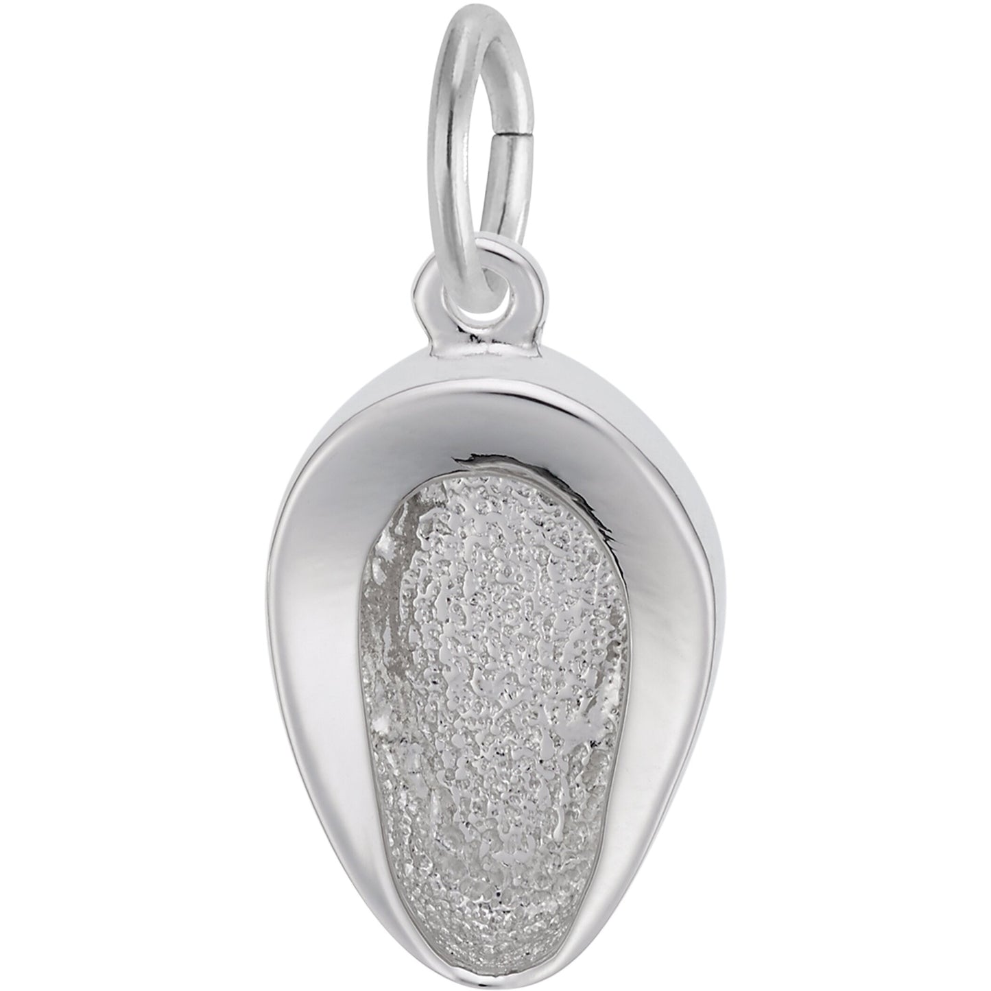 Bed Pan Charm - Metal - Sterling Silver