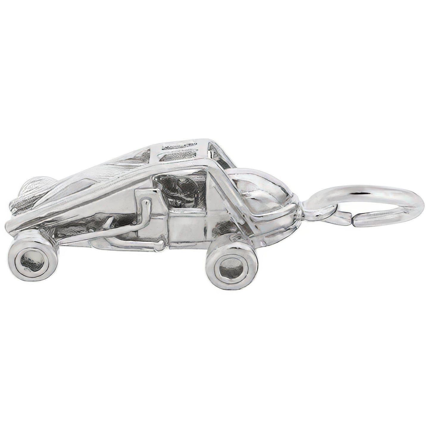 Sprint Car Charm - Metal - Sterling Silver