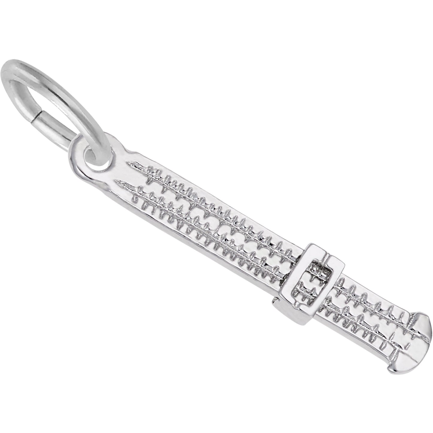 Slide Rule Charm - Metal - Sterling Silver