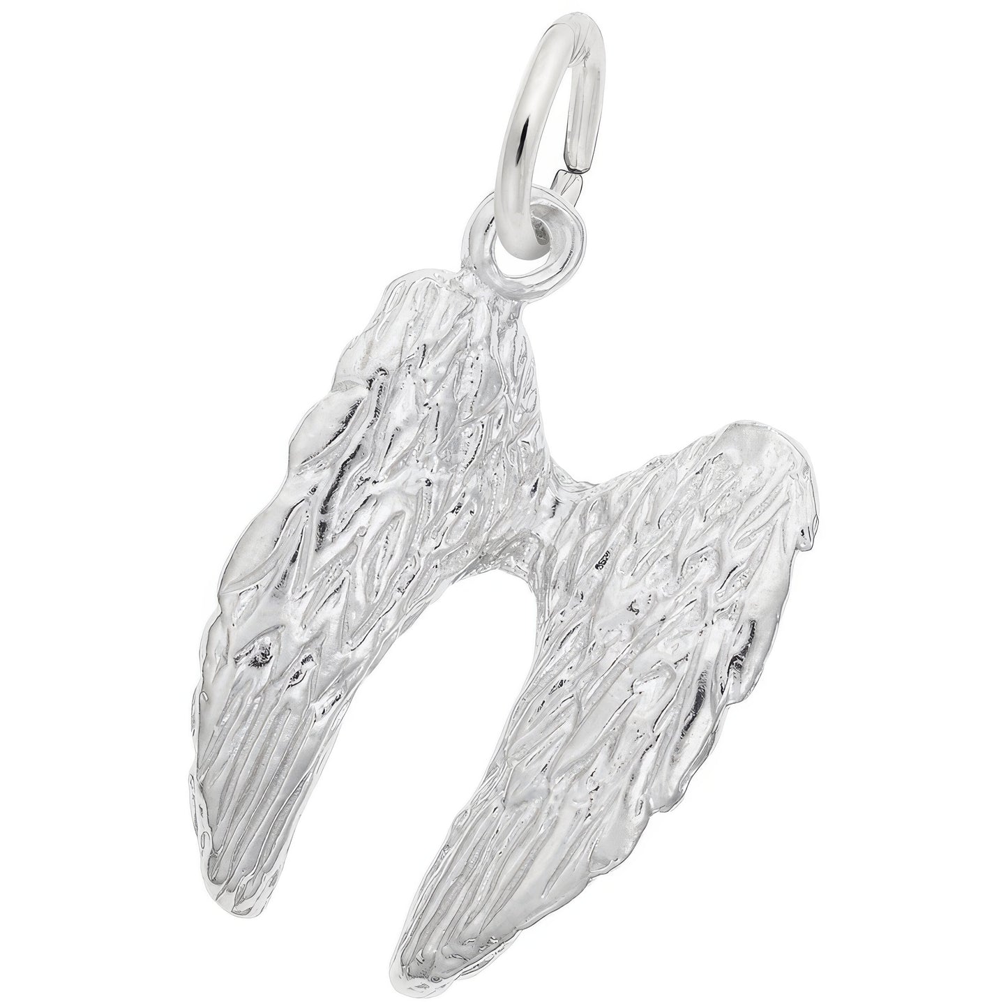Charms Sterling Silver Angel Wings 3D Charm