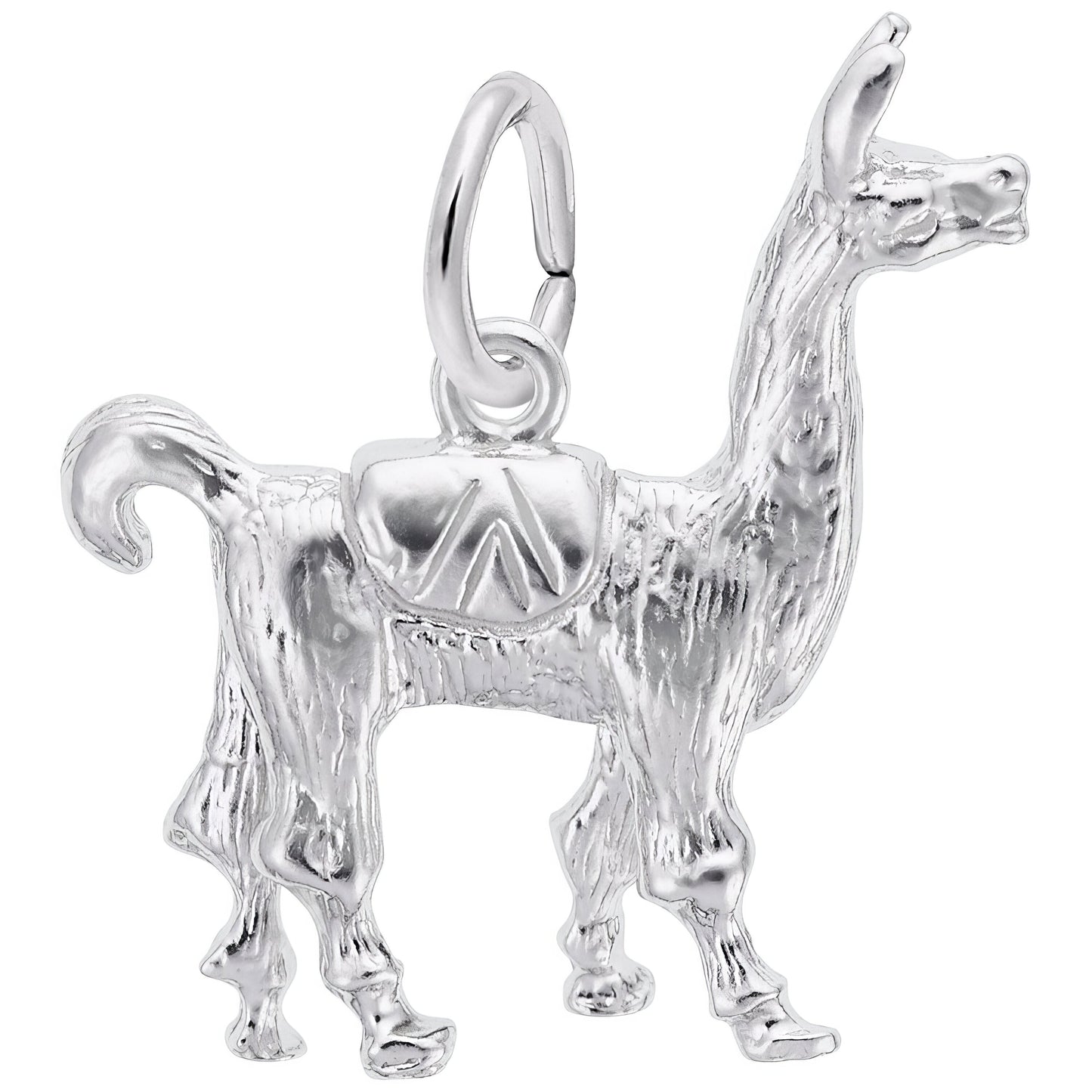 Llama Charm - Metal - Sterling Silver