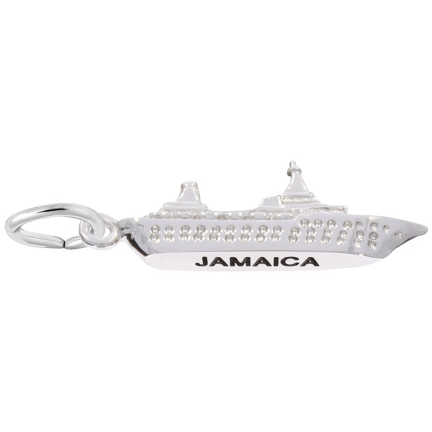 Charms Sterling Silver Jamaica Cruise Ship 3D Charm