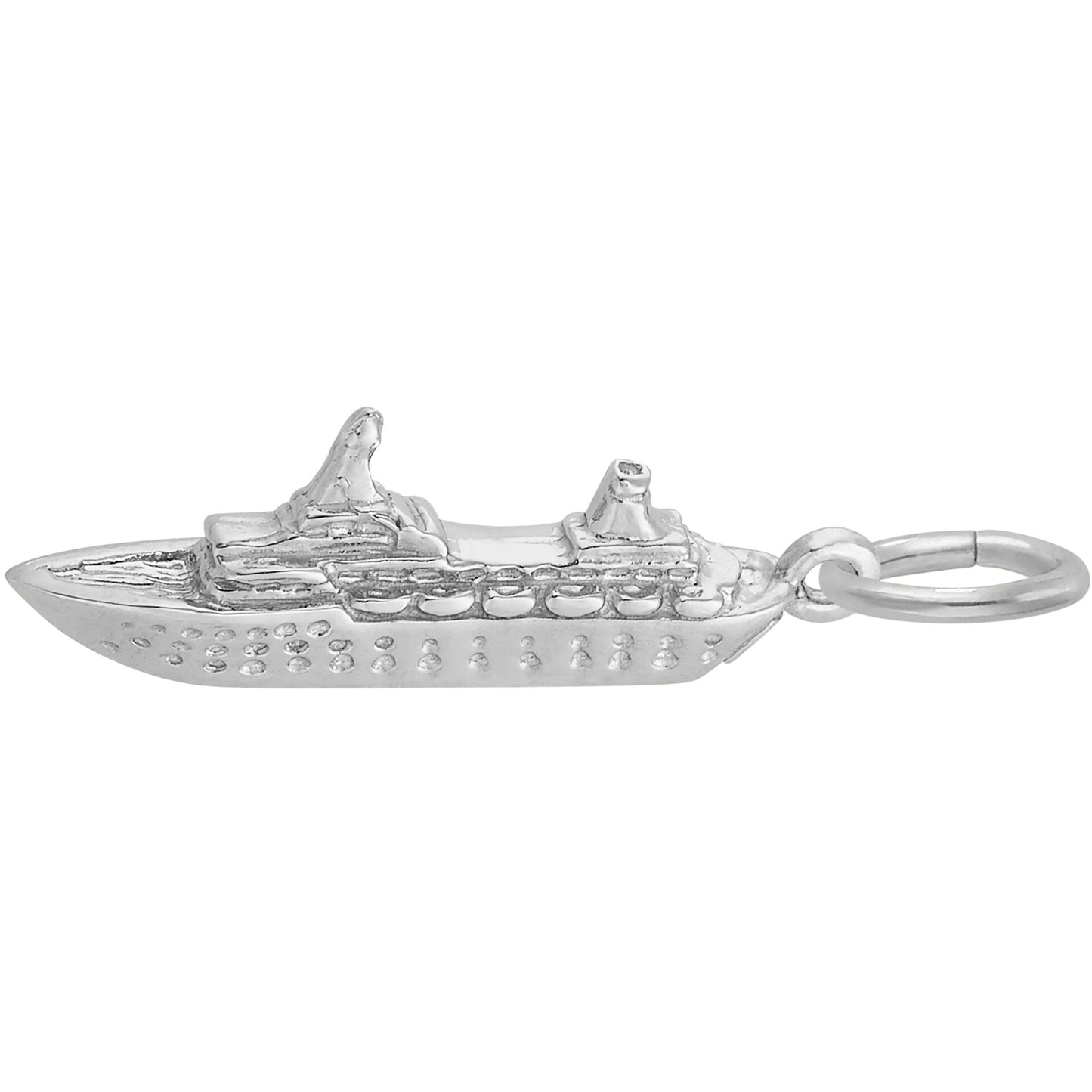 Panama Cruise Ship 3D Charm - Metal - Sterling Silver