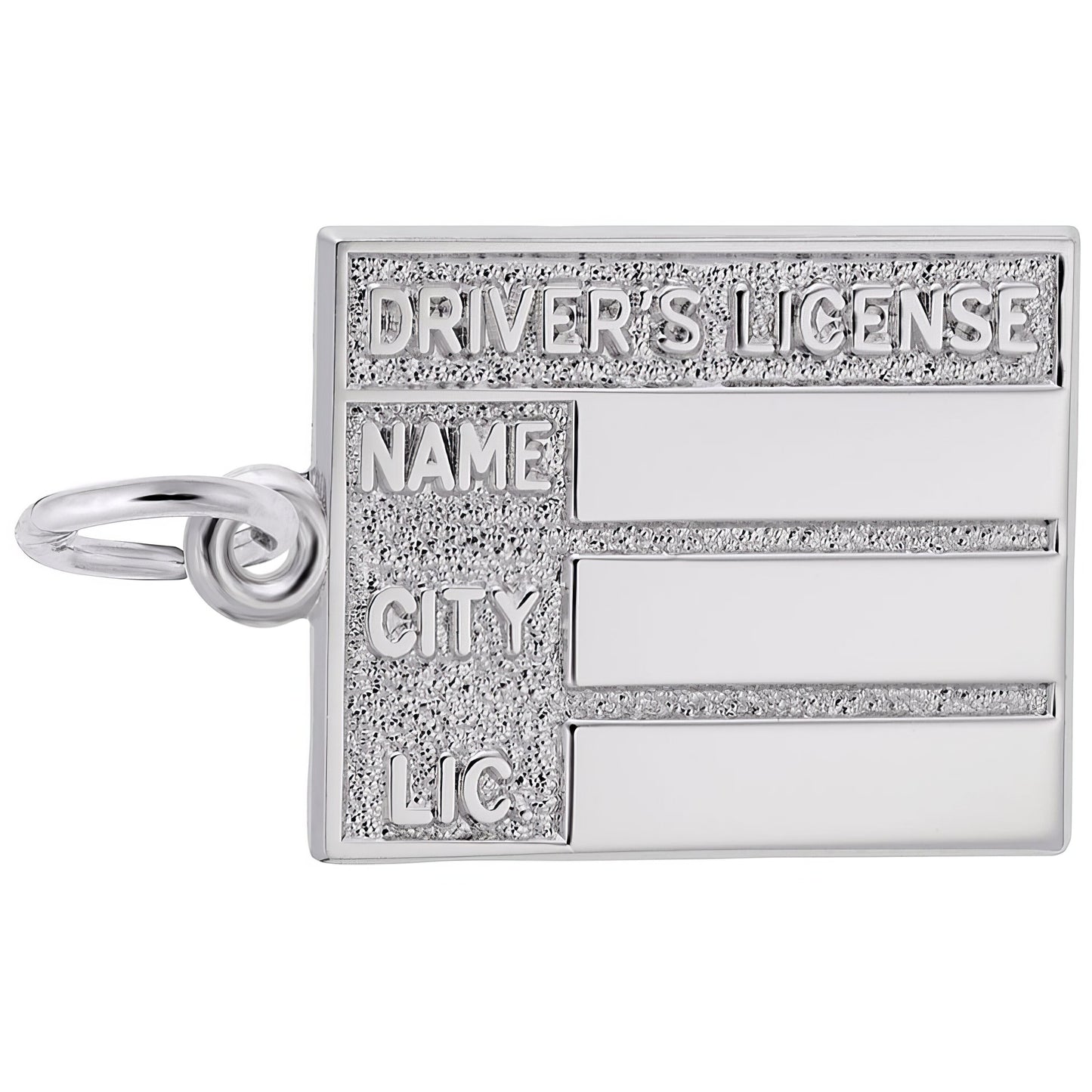 Sterling Silver Drivers License Charm