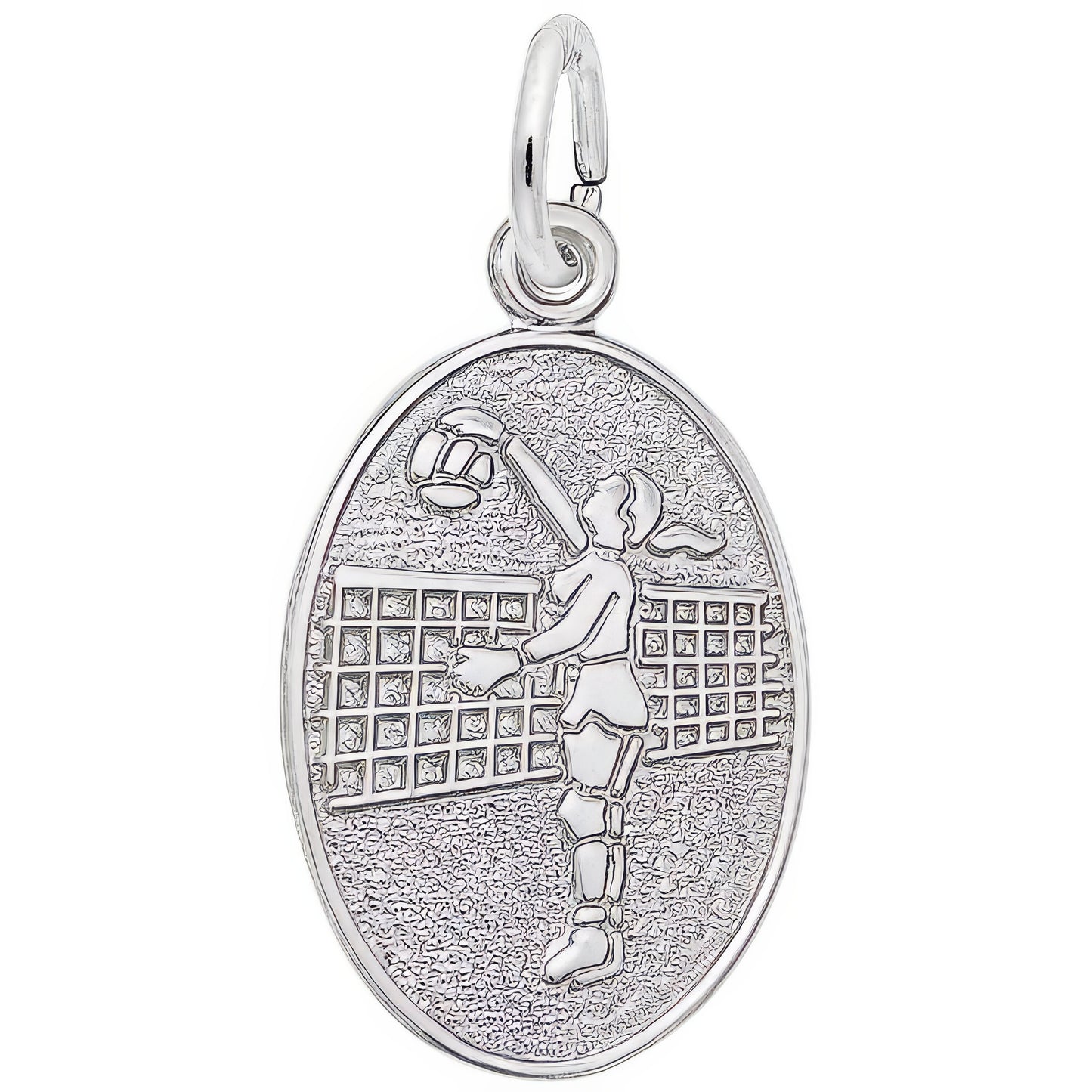 Charms Sterling Silver Female Volleyball Charm