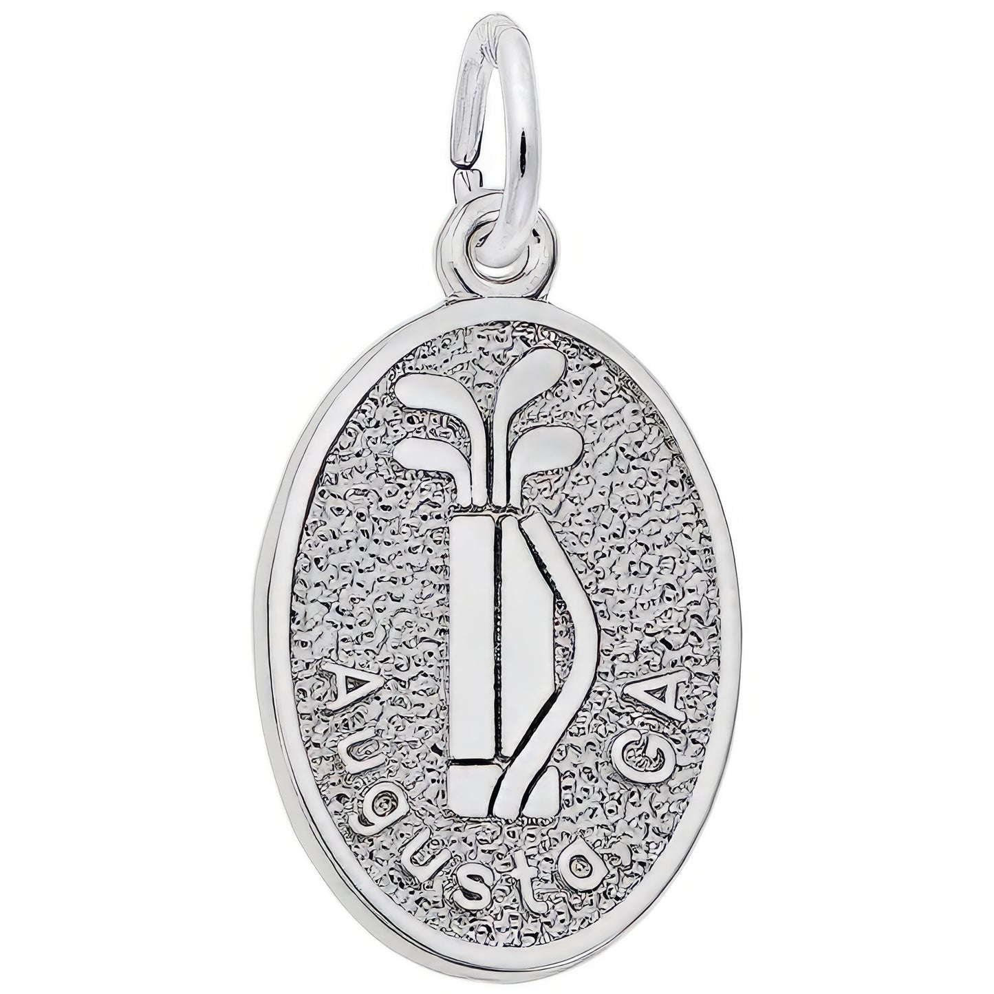 Sterling Silver Georgia Augusta Golf Charm - 19mm x 14mm