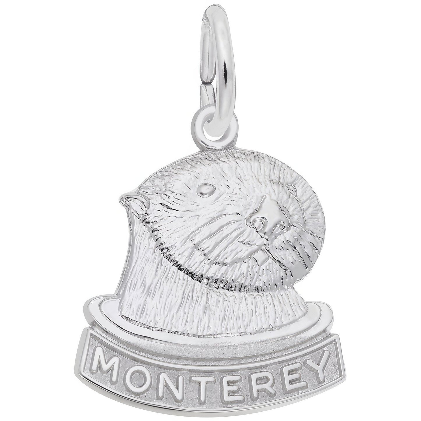 Monterey Sea Otter Charm - Metal - Sterling Silver