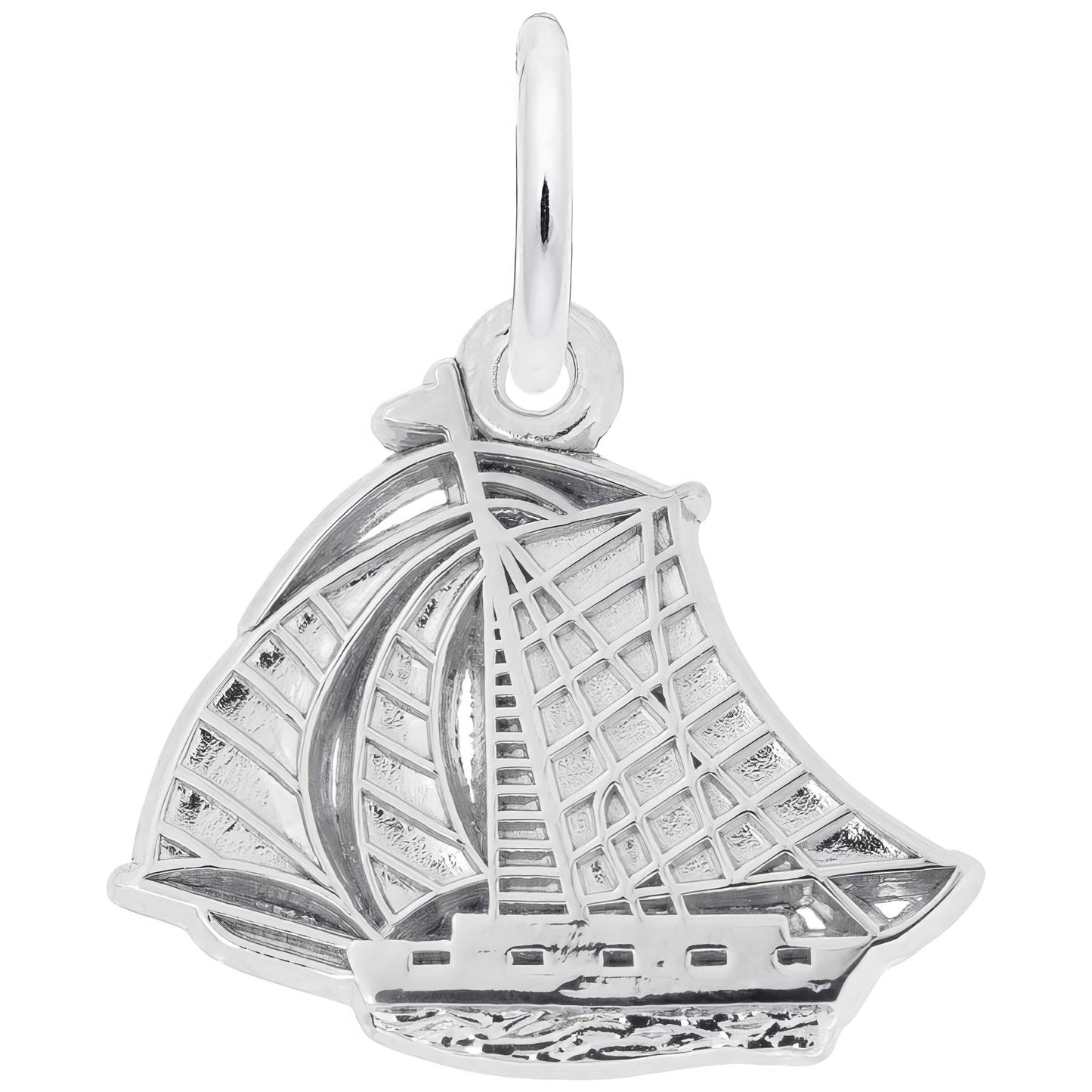 Sailboat Charm, Sterling Silver