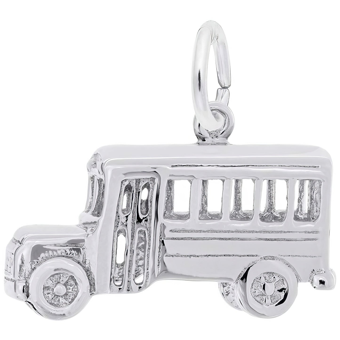 Schoolbus Charm, Sterling Silver