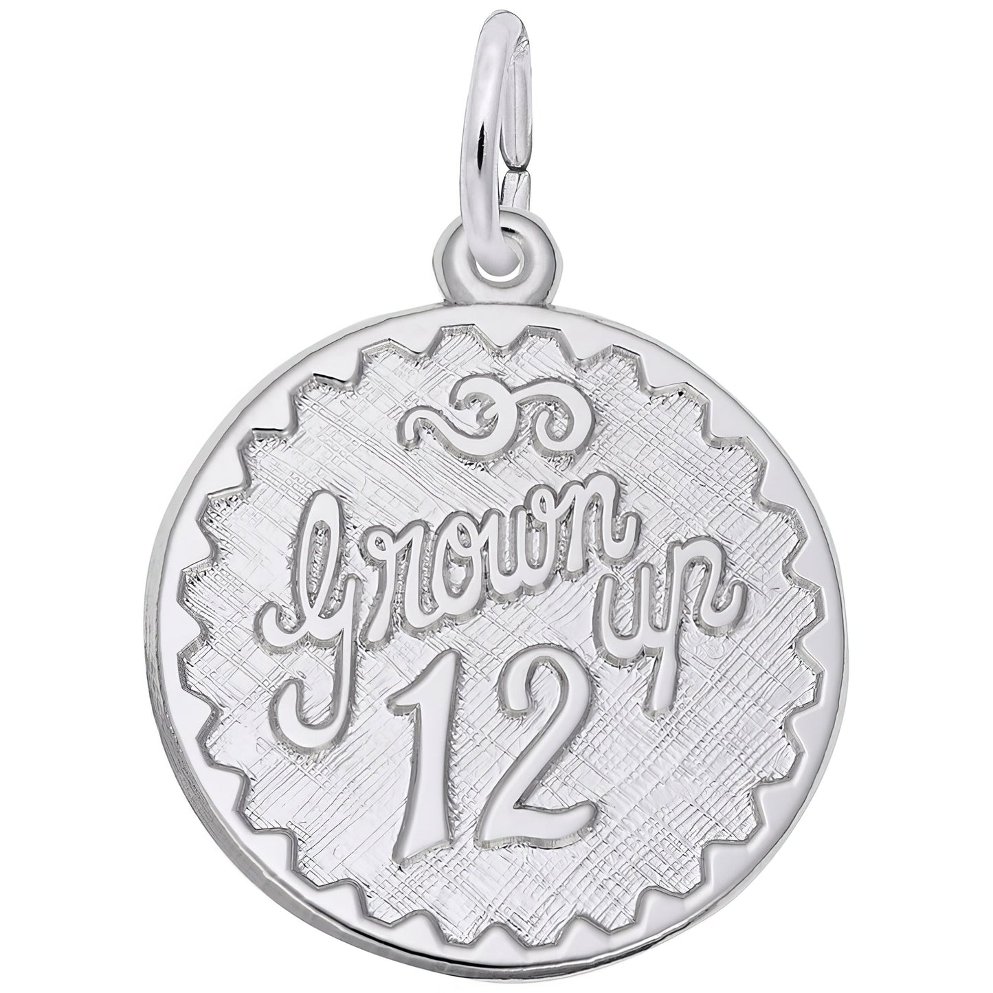 Grown Up Twelve Charm - Metal - Sterling Silver