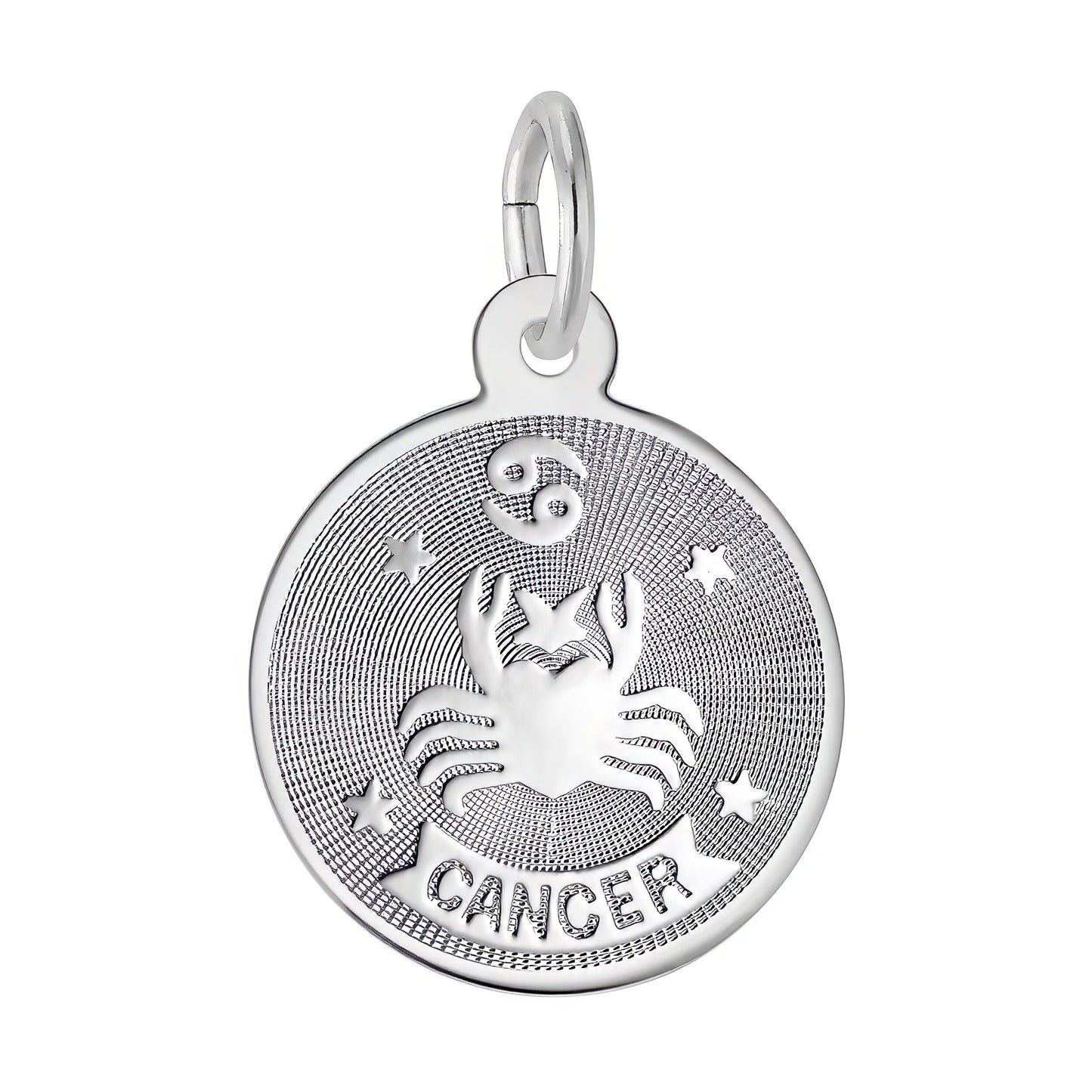 Cancer Charm, Sterling Silver