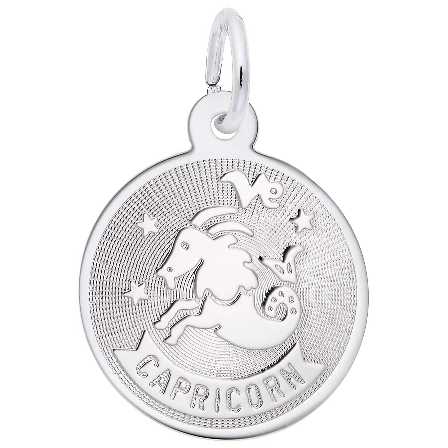 Capricorn Charm, Sterling Silver