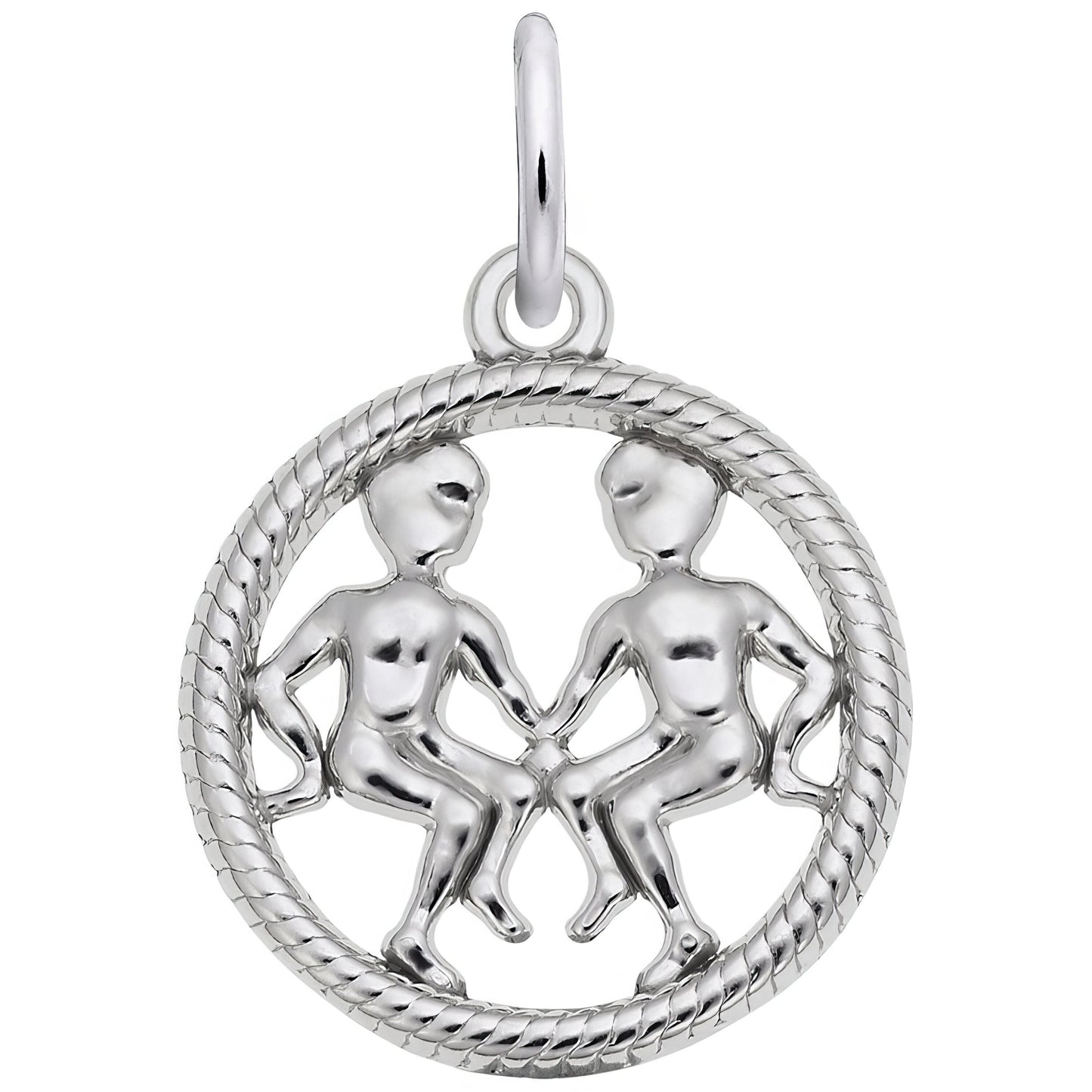 Sterling Silver Zodiac Gemini Charm