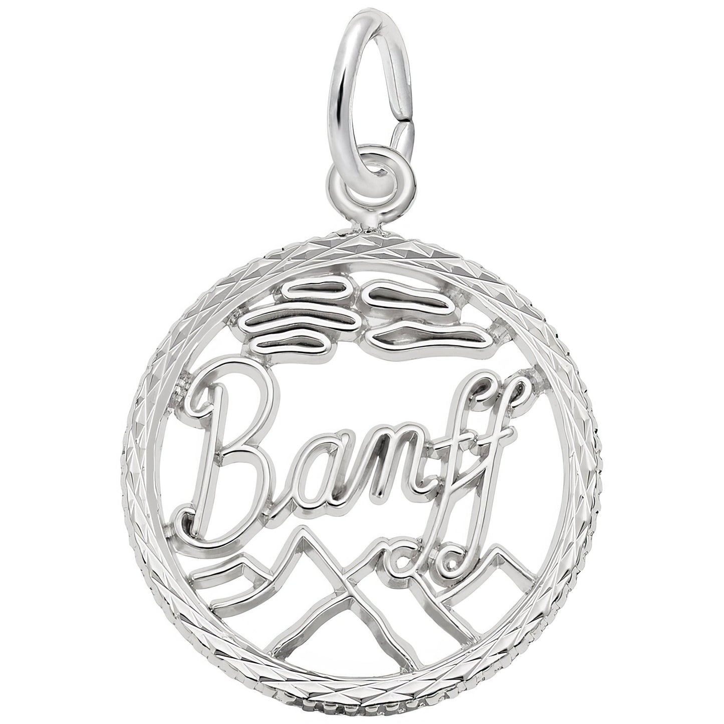 Banff Faceted Charm - Metal - Sterling Silver