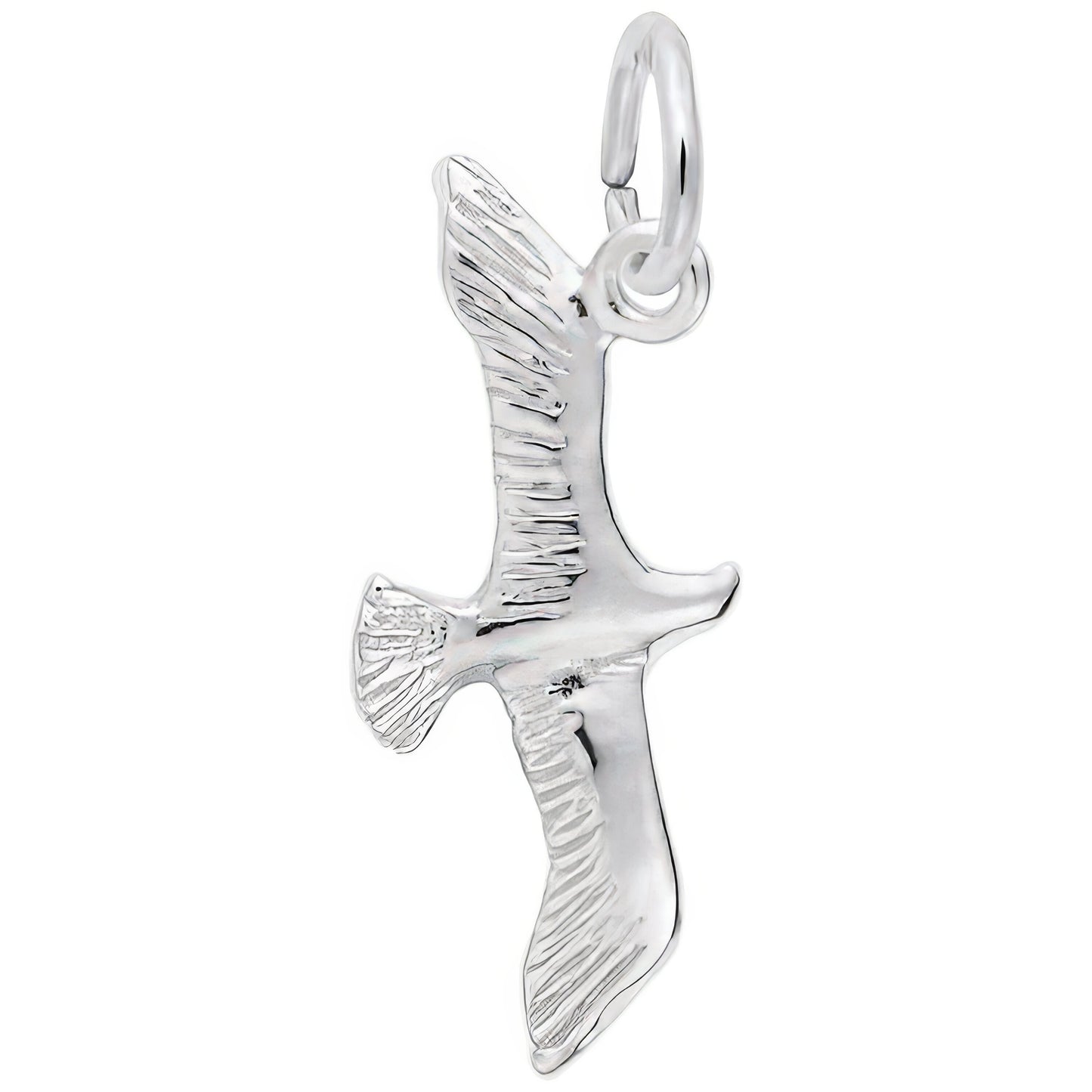 Sterling Silver Seagull Charm - 19mm x 10mm