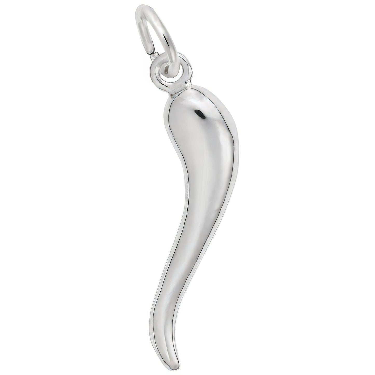 Sterling Silver Italian Horn Charm