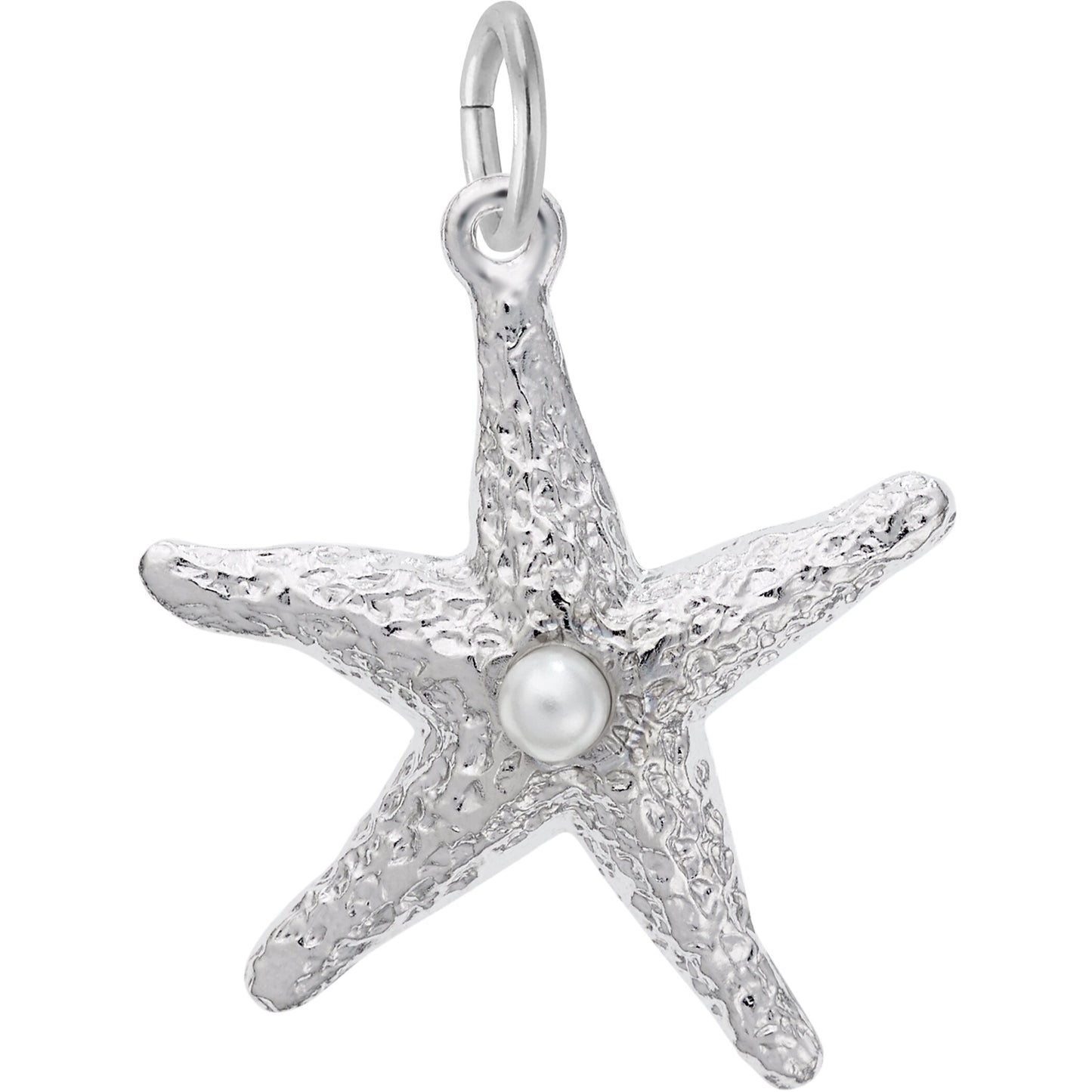 Sterling Silver Starfish Charm - 23mm x 23mm