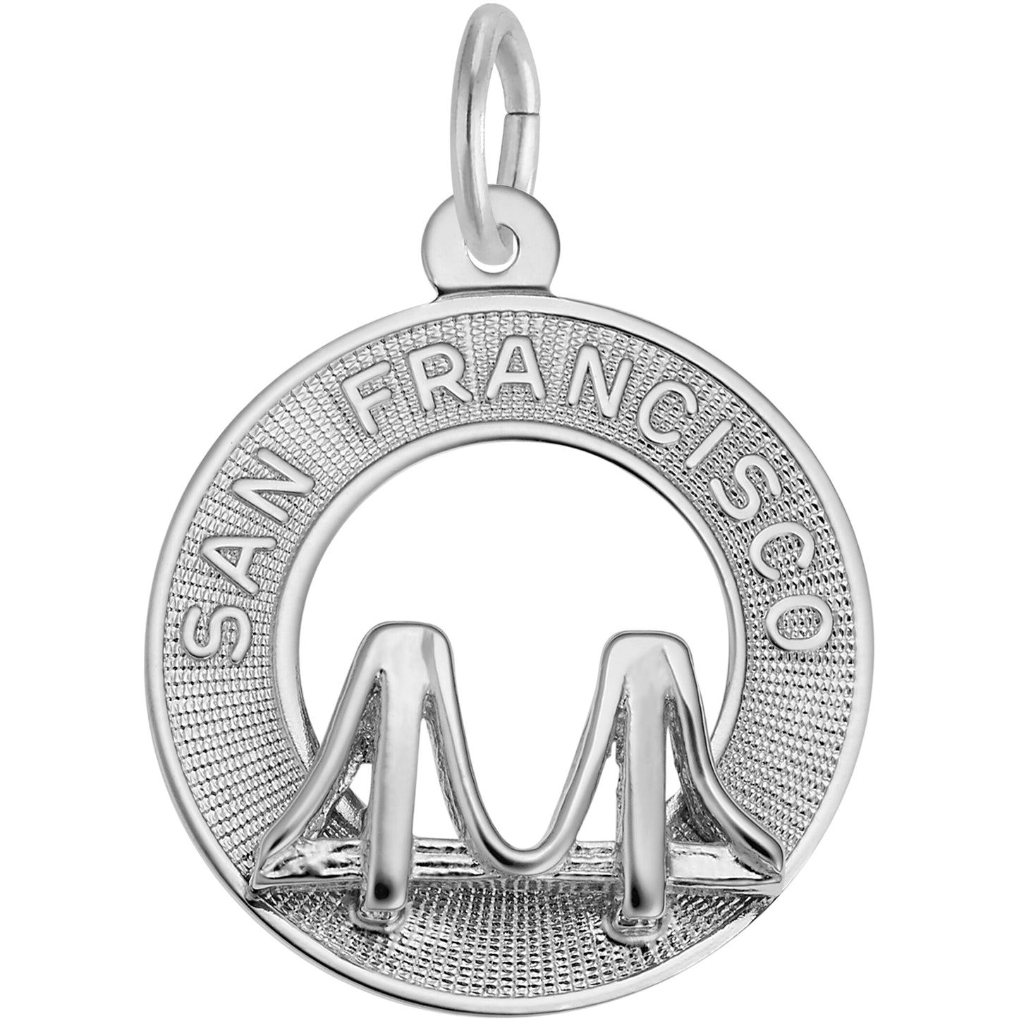 San Francisco Charm - Metal - Sterling Silver