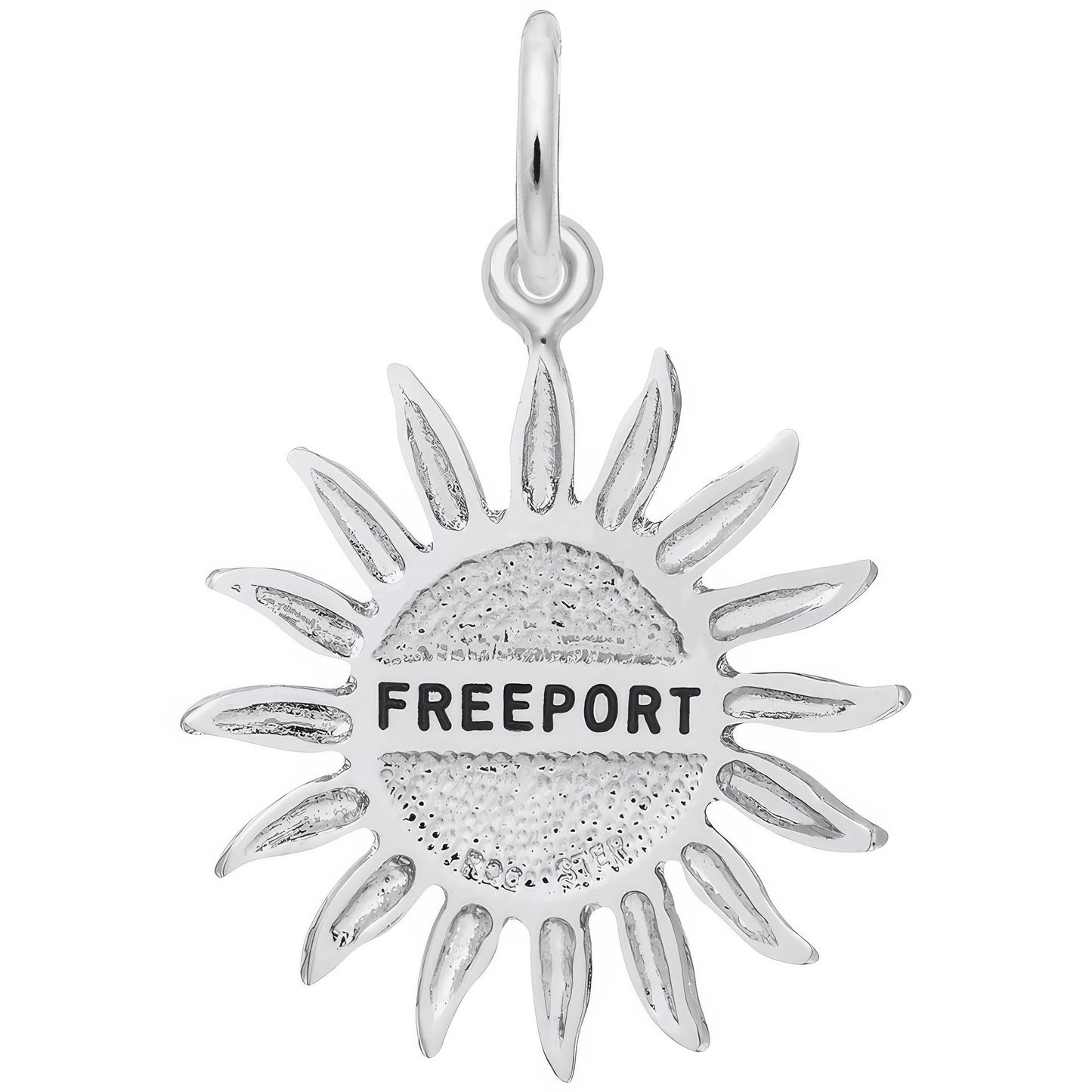 Freeport Sun Large Charm - Metal - Sterling Silver