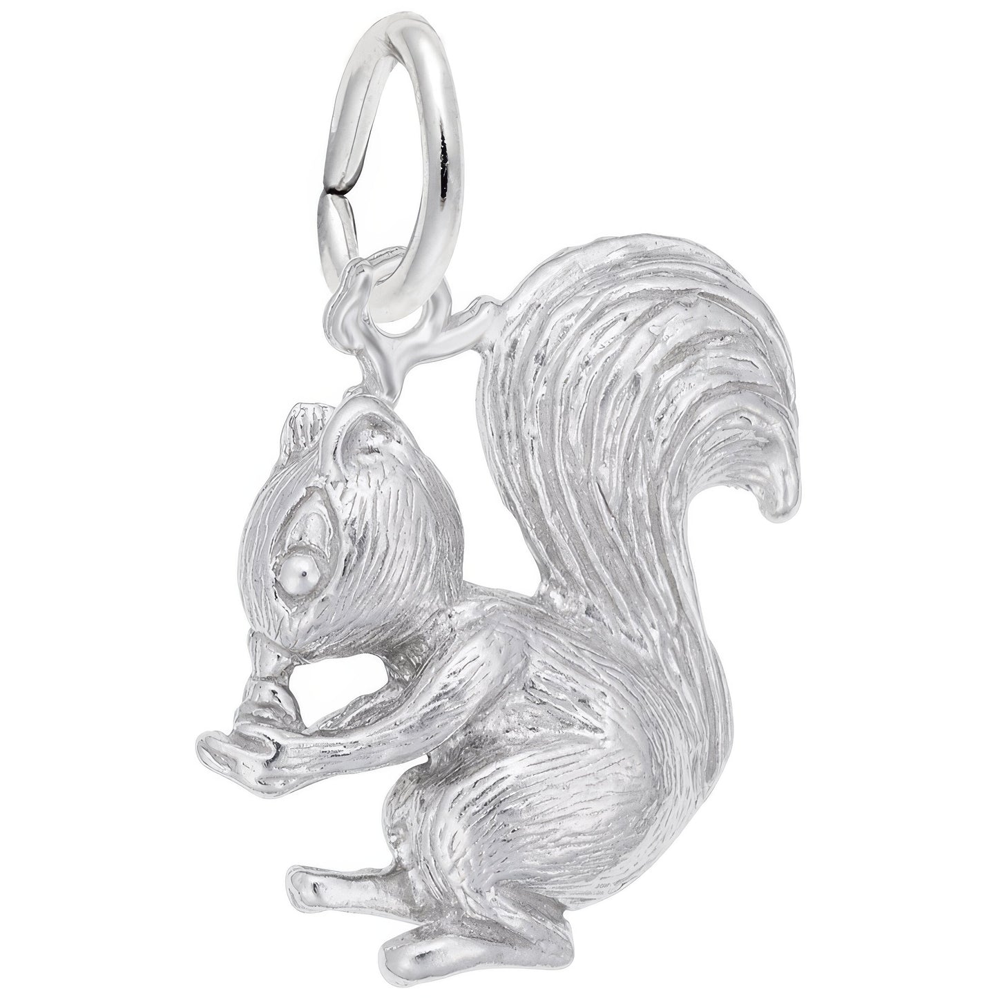 Sterling Silver Squirrel Charm - 18mm x 16mm